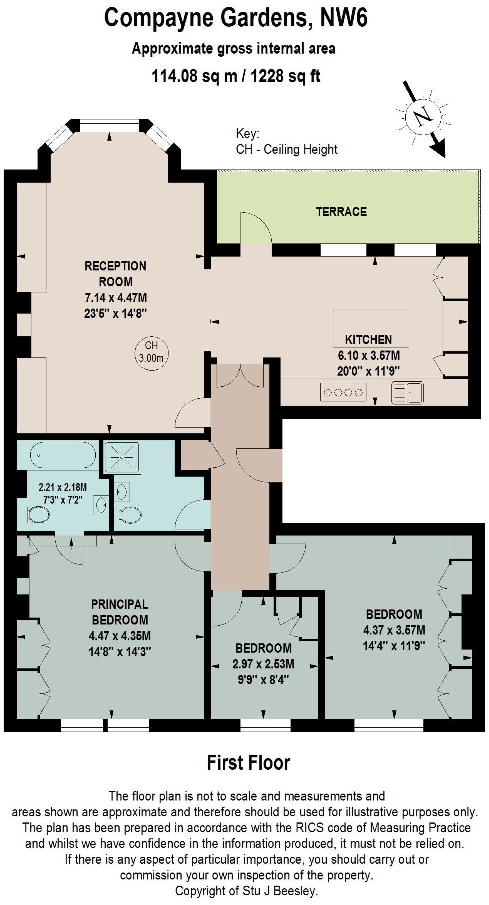 Compayne Gardens, South Hampstead, NW6 floorplan