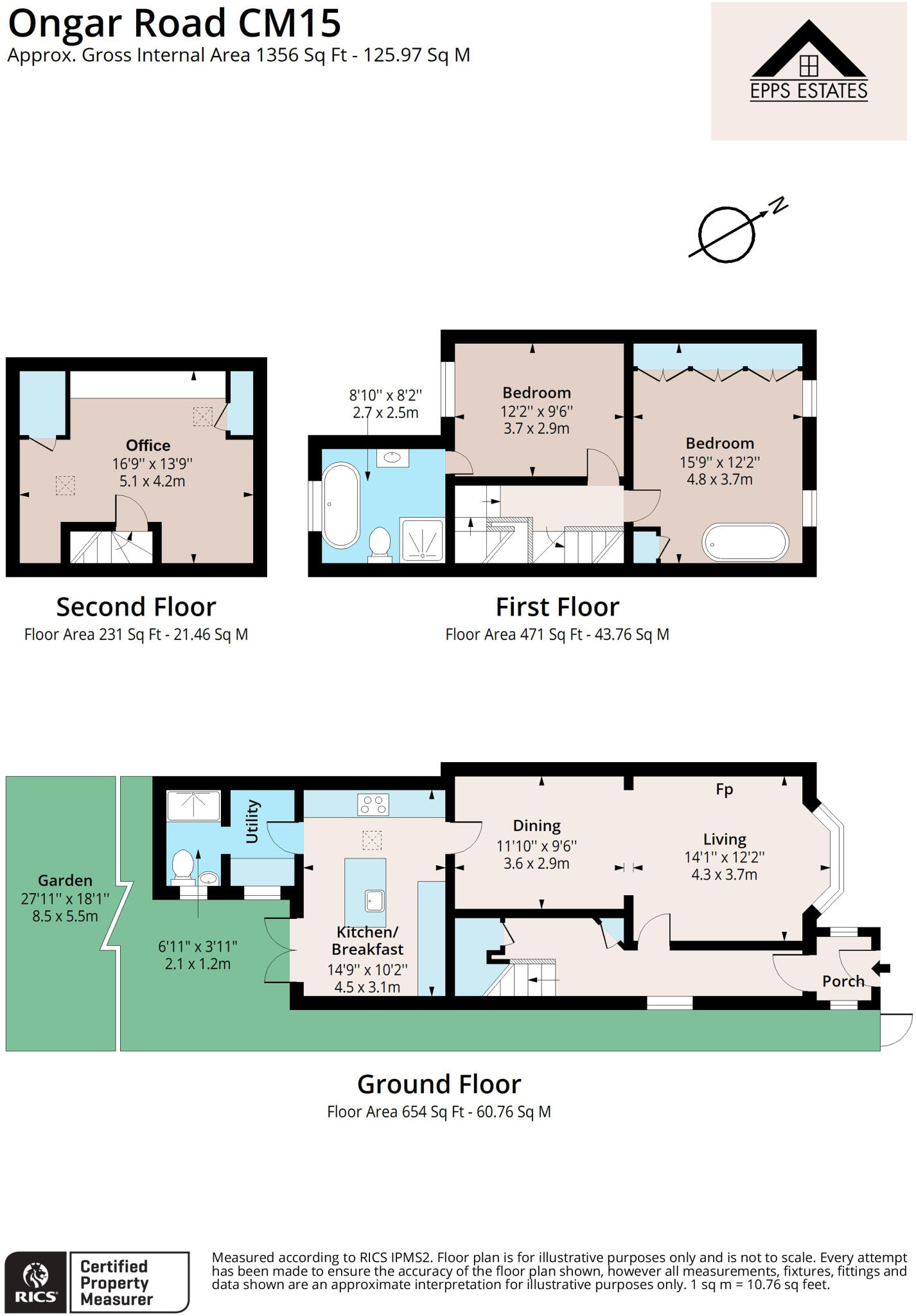 Ongar Road, Brentwood, CM15 floorplan