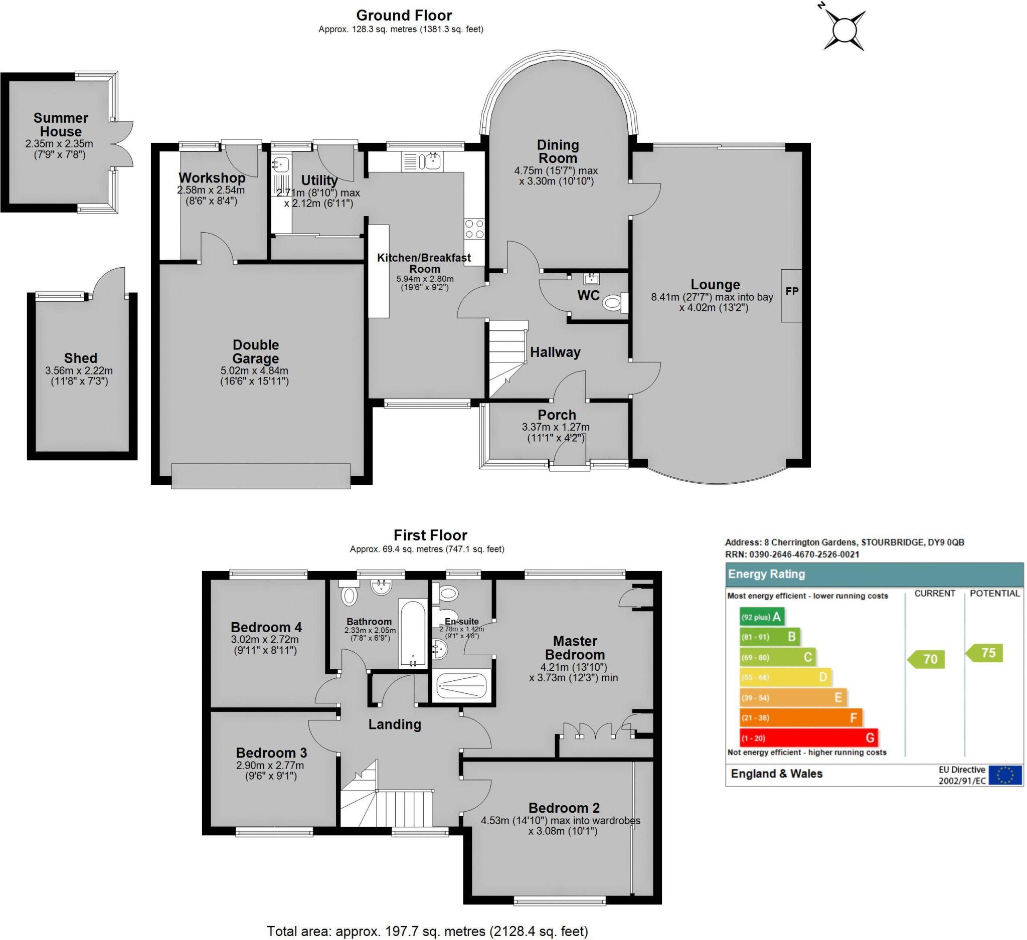 Cherrington Gardens, Pedmore, Stourbridge floorplan