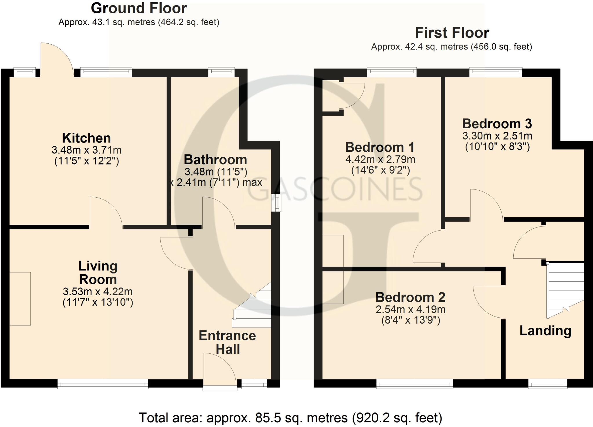 Savile Road, Bilsthorpe, Newark, Nottinghamshire, NG22 floorplan