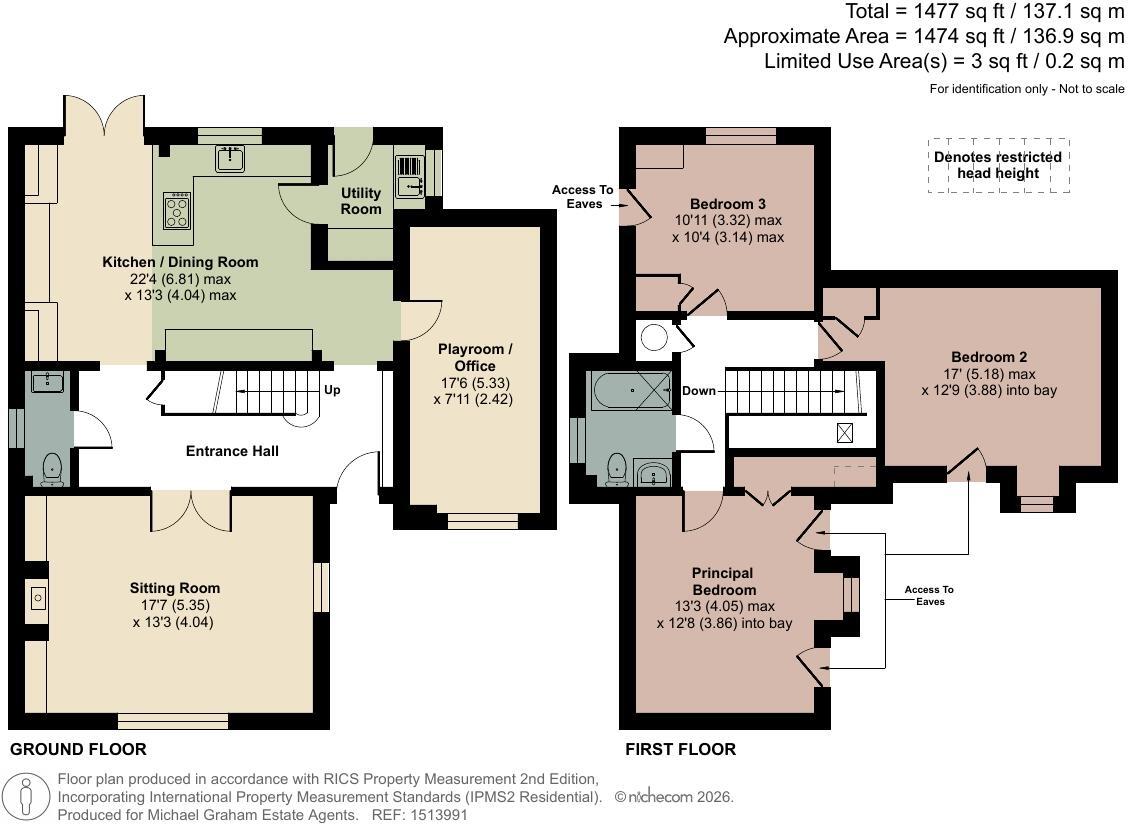 Bradway, Whitwell, Hitchin, Hertfordshire, SG4 floorplan