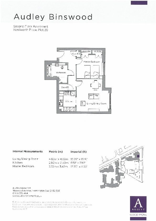 14 Henley Hall, Kenilworth Road, Leamington Spa, Warwickshire, CV32 floorplan