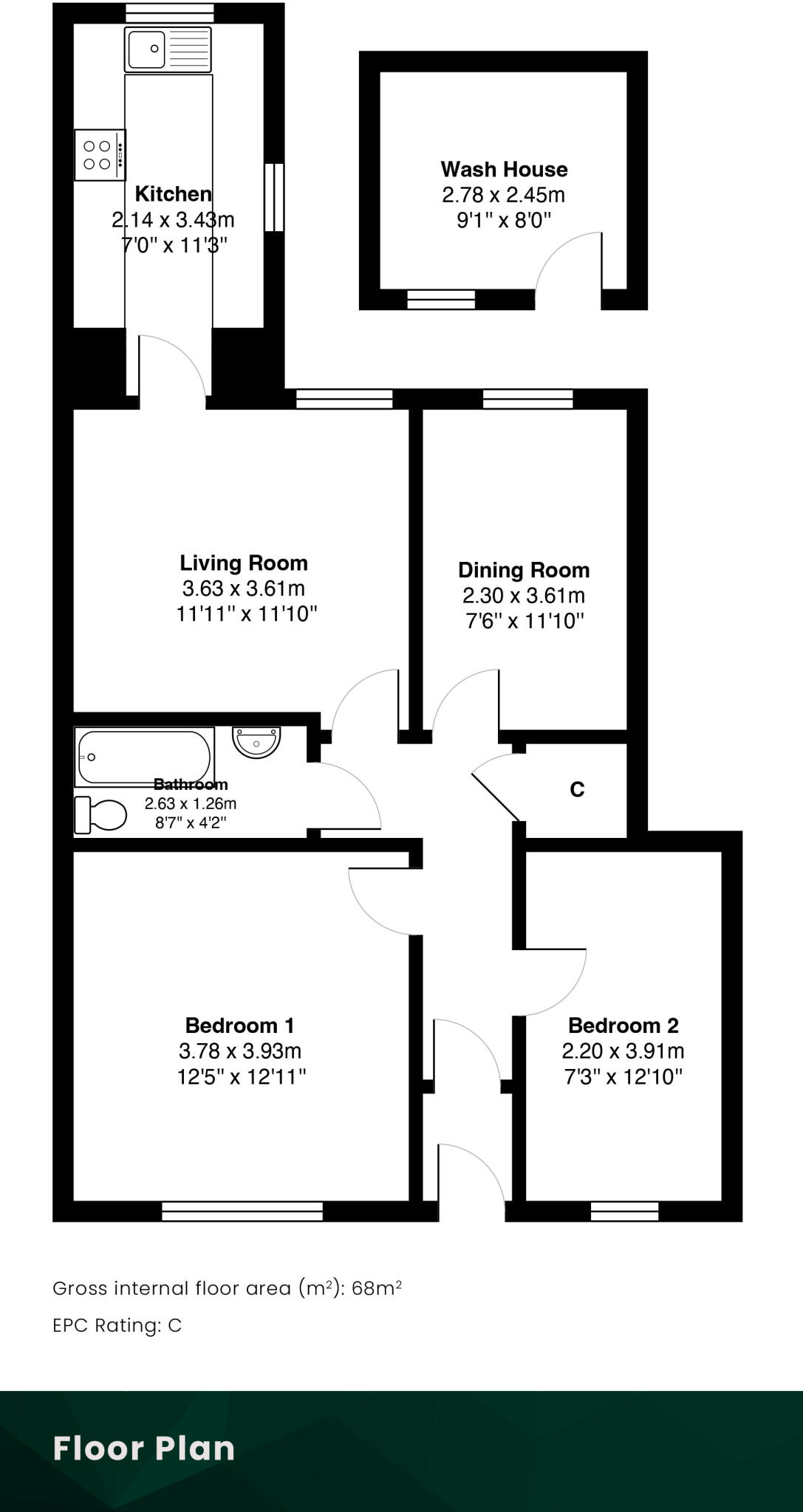 80 Dunnikier Road, Kirkcaldy, KY2 5AW floorplan
