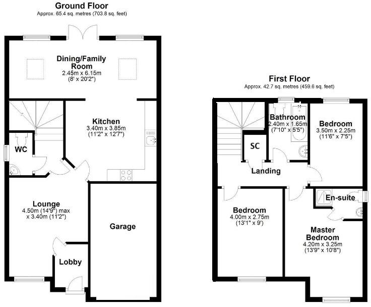 Hexham Gardens, Consett, County Durham, DH8 floorplan