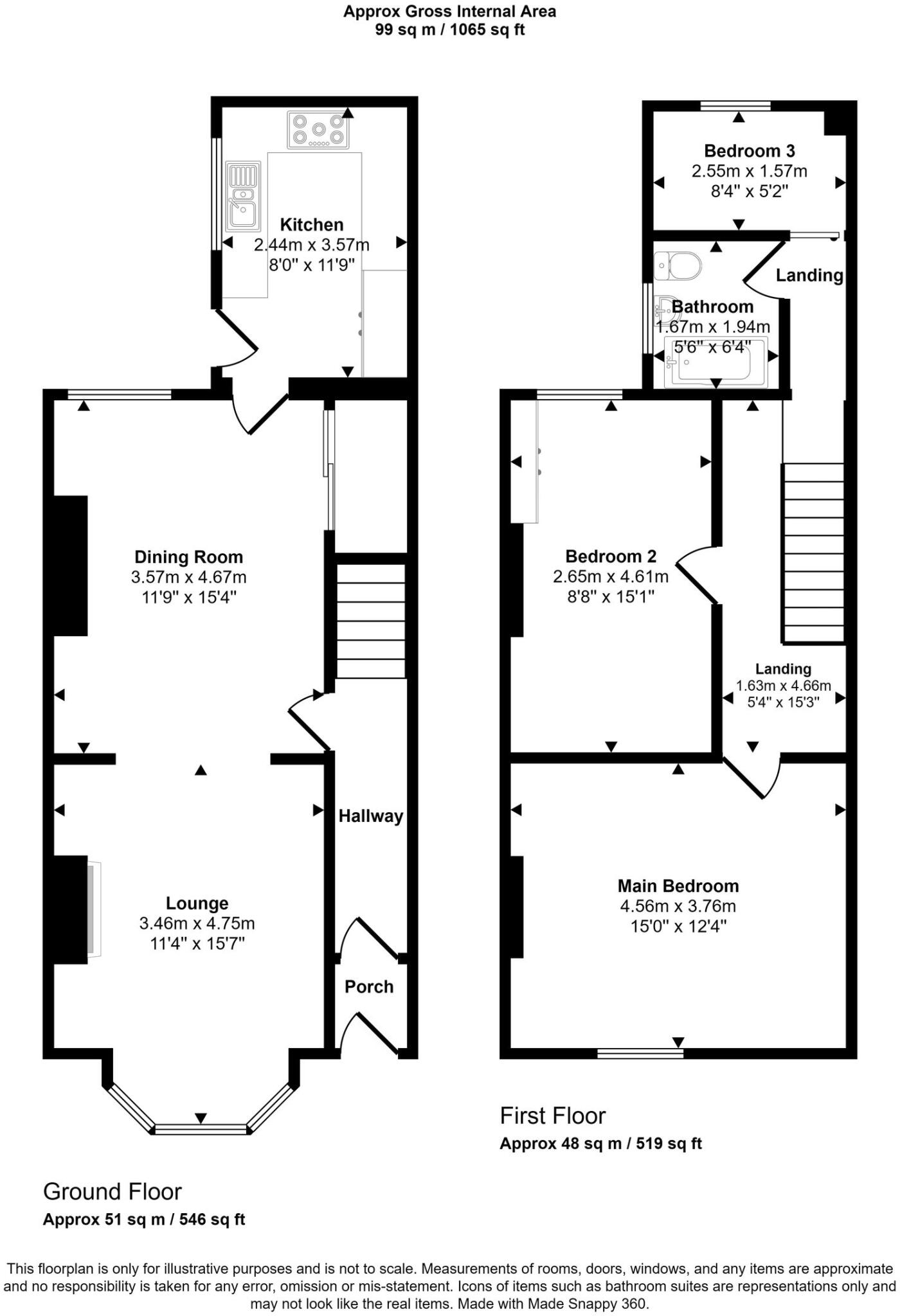 Wigan Road, Ashton-In-Makerfield, WN4 floorplan