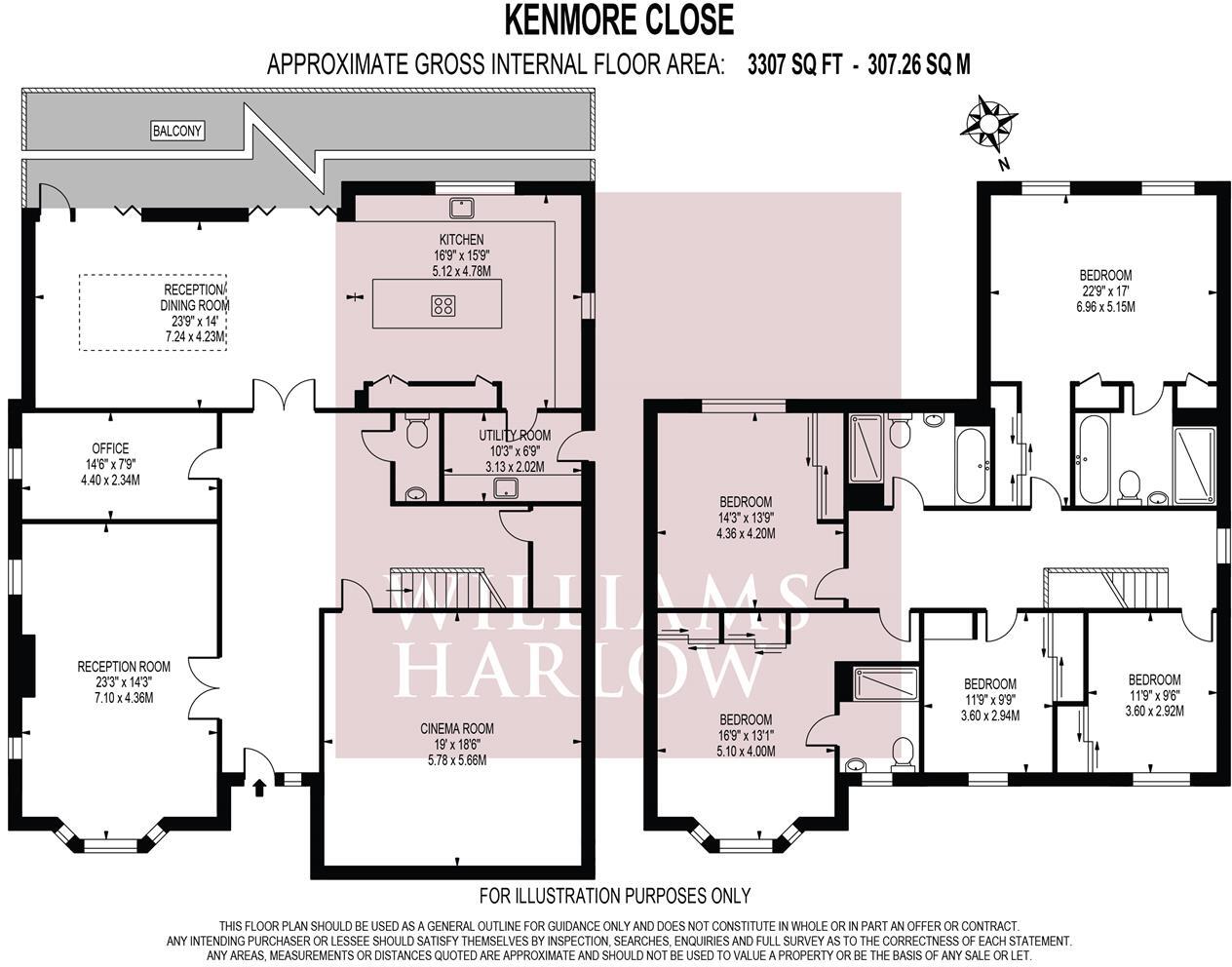Kenmore Close, Epsom floorplan