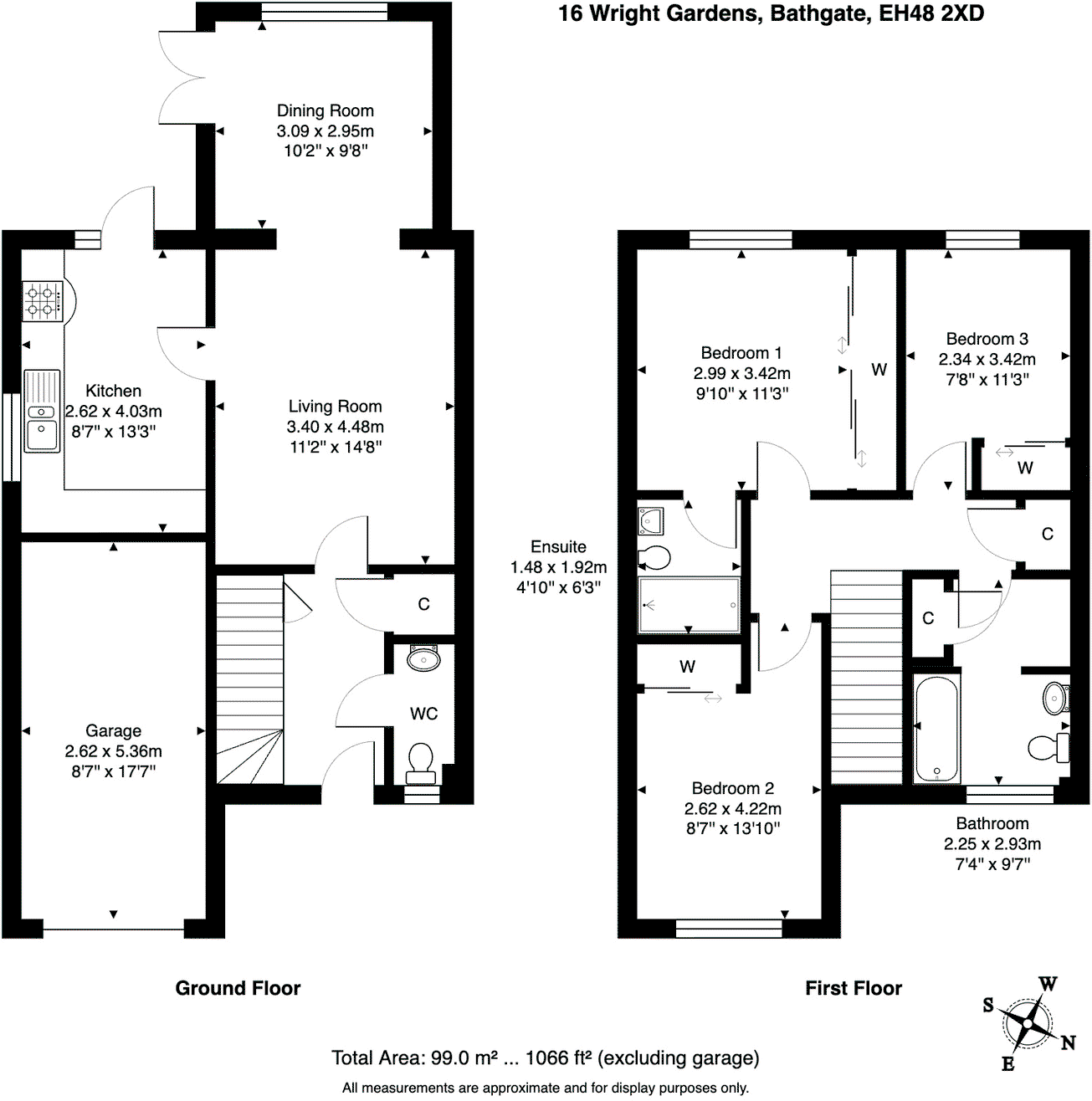 Wright Gardens, Wester Inch, Bathgate, EH48 2XD floorplan