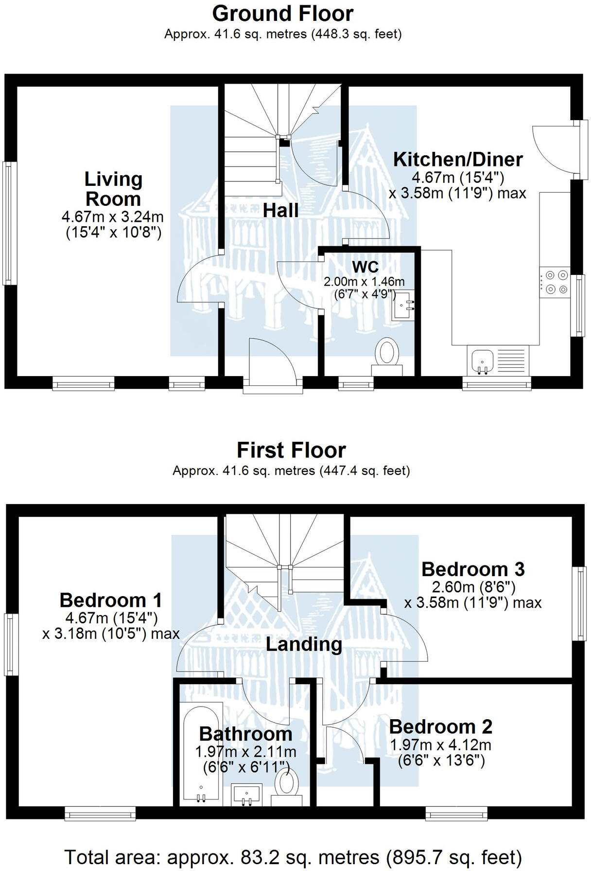 Manor Road, Newent floorplan