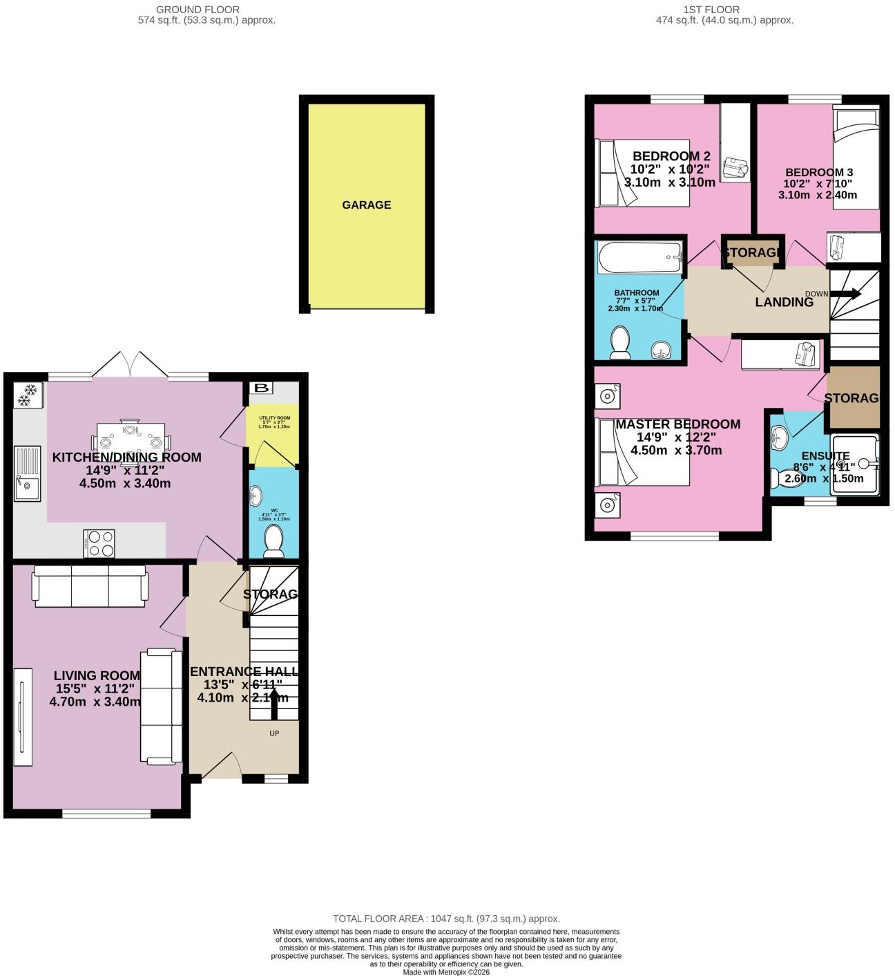 Harrier Way, Norton Canes, Cannock, Staffordshire, WS11 floorplan