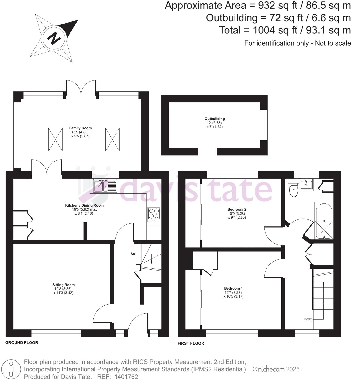Wentworth Avenue, Reading, Berkshire, RG2 floorplan
