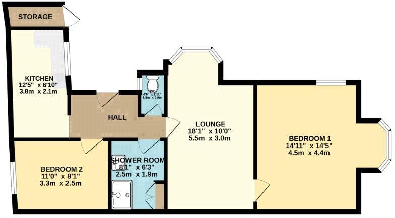 Brookfield Place, Ilfracombe, Devon, EX34 floorplan