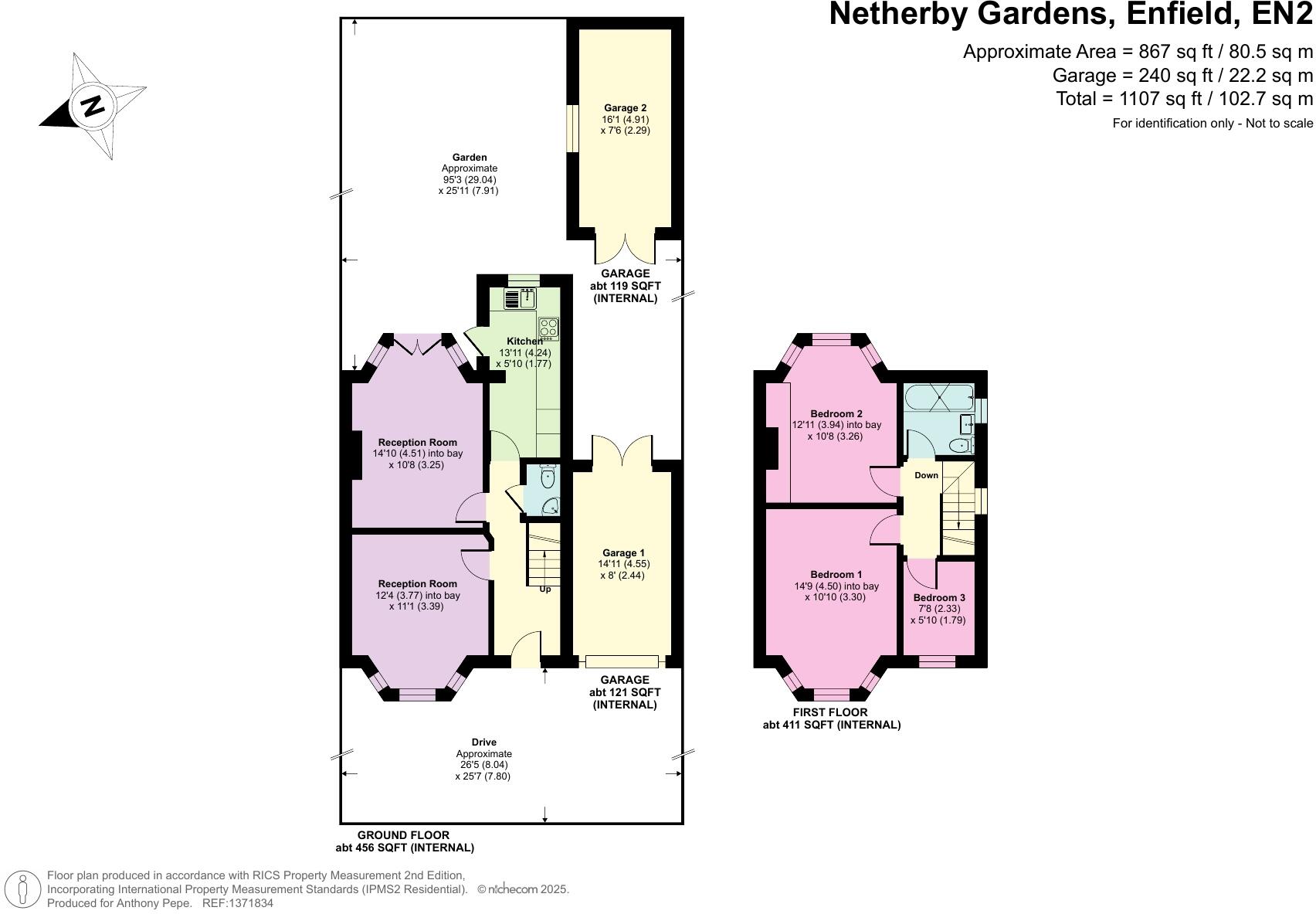 Netherby Gardens, Enfield, EN2 floorplan
