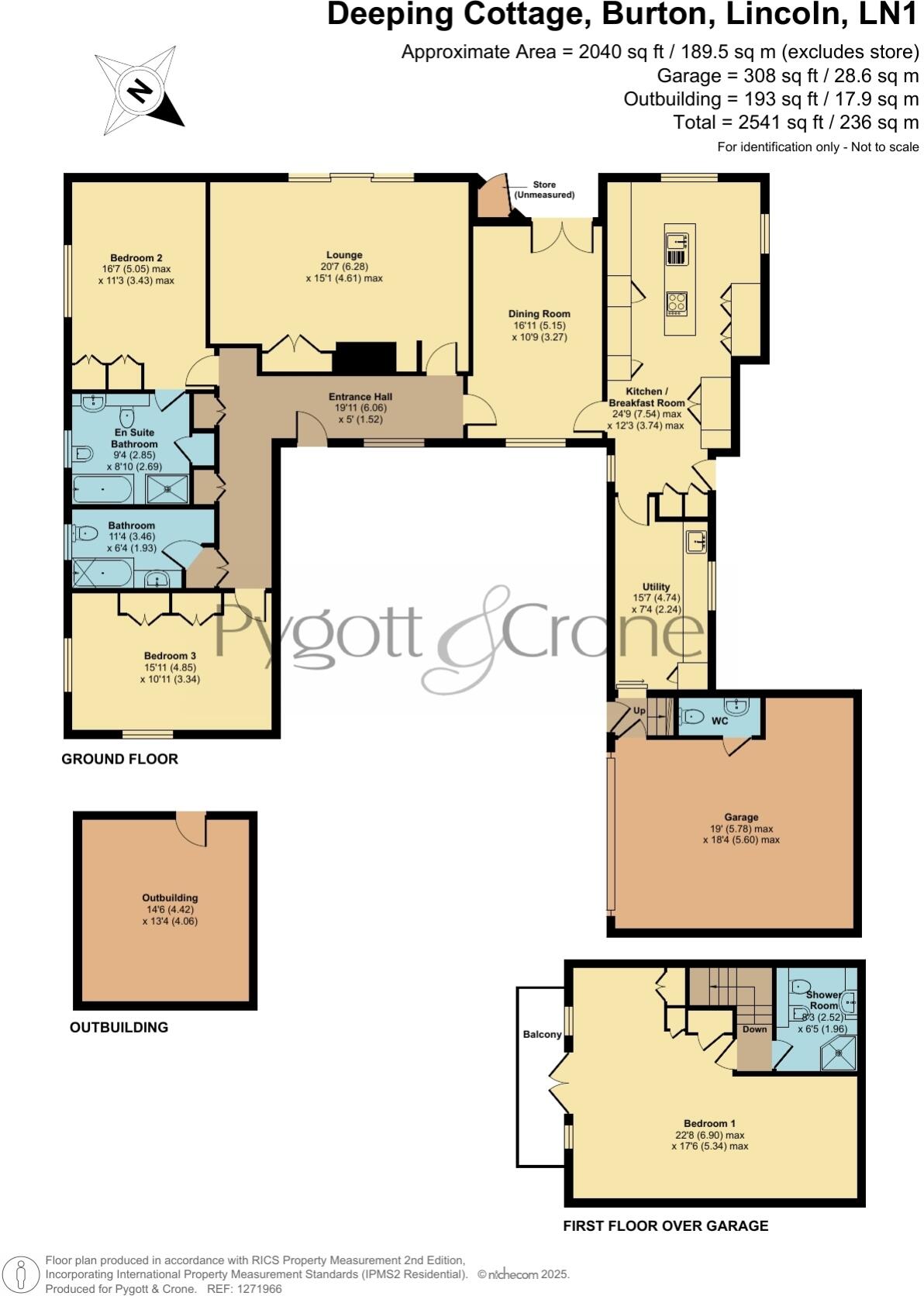 Burton, Lincoln, Lincolnshire, LN1 floorplan