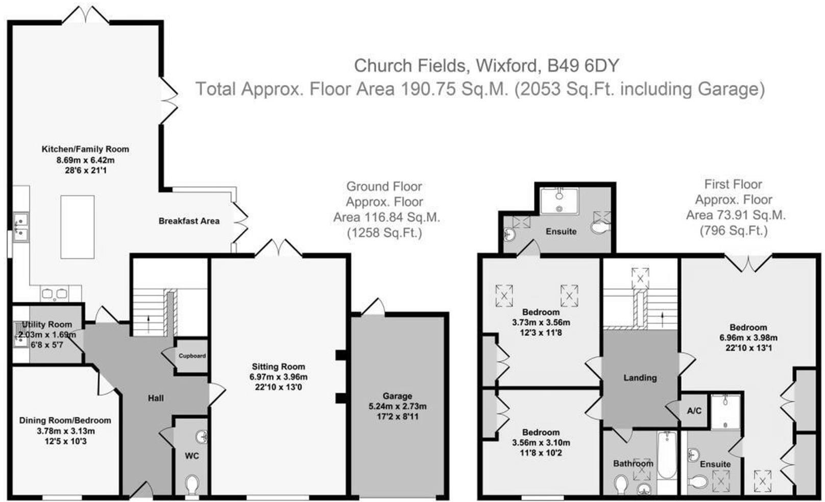 Church Fields, Wixford, Alcester floorplan