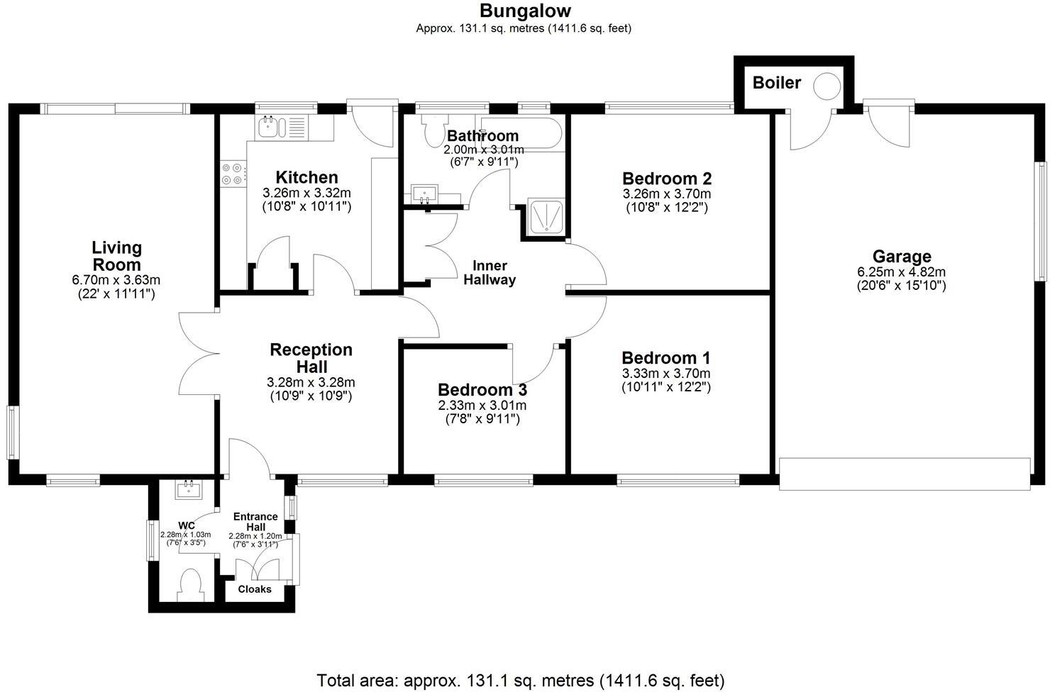 St Michaels Road, Claverdon floorplan