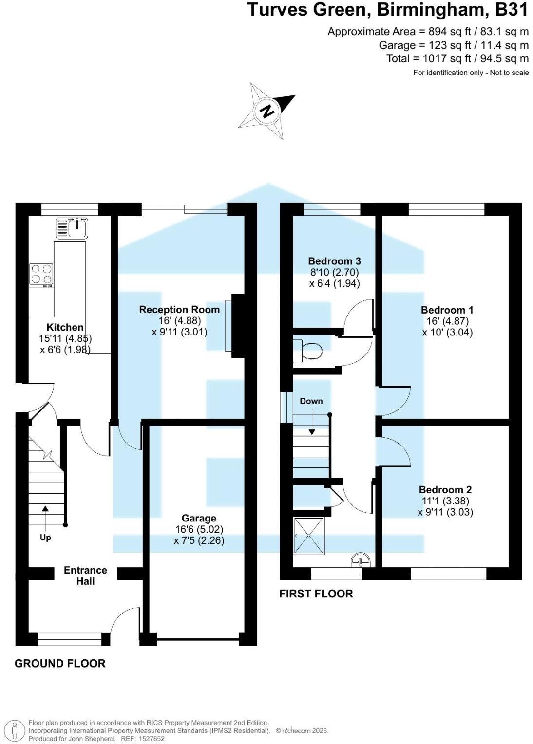 Turves Green, Birmingham, West Midlands, B31 floorplan