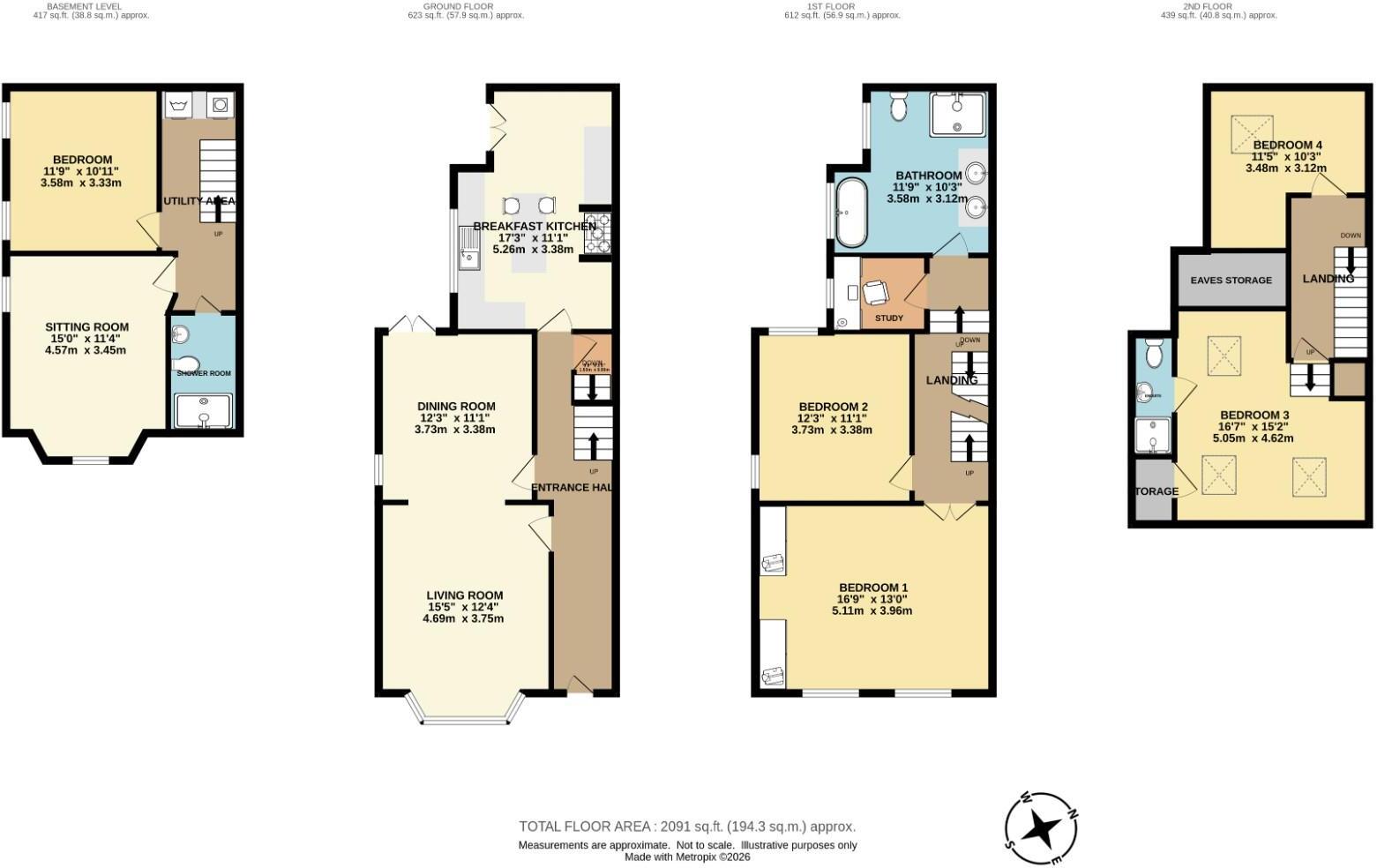 Cresswell Grove, West Didsbury floorplan