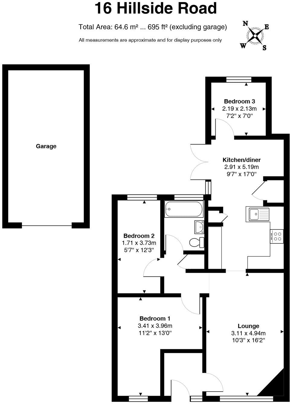 Hillside Road, Hungerford, Berkshire, RG17 floorplan