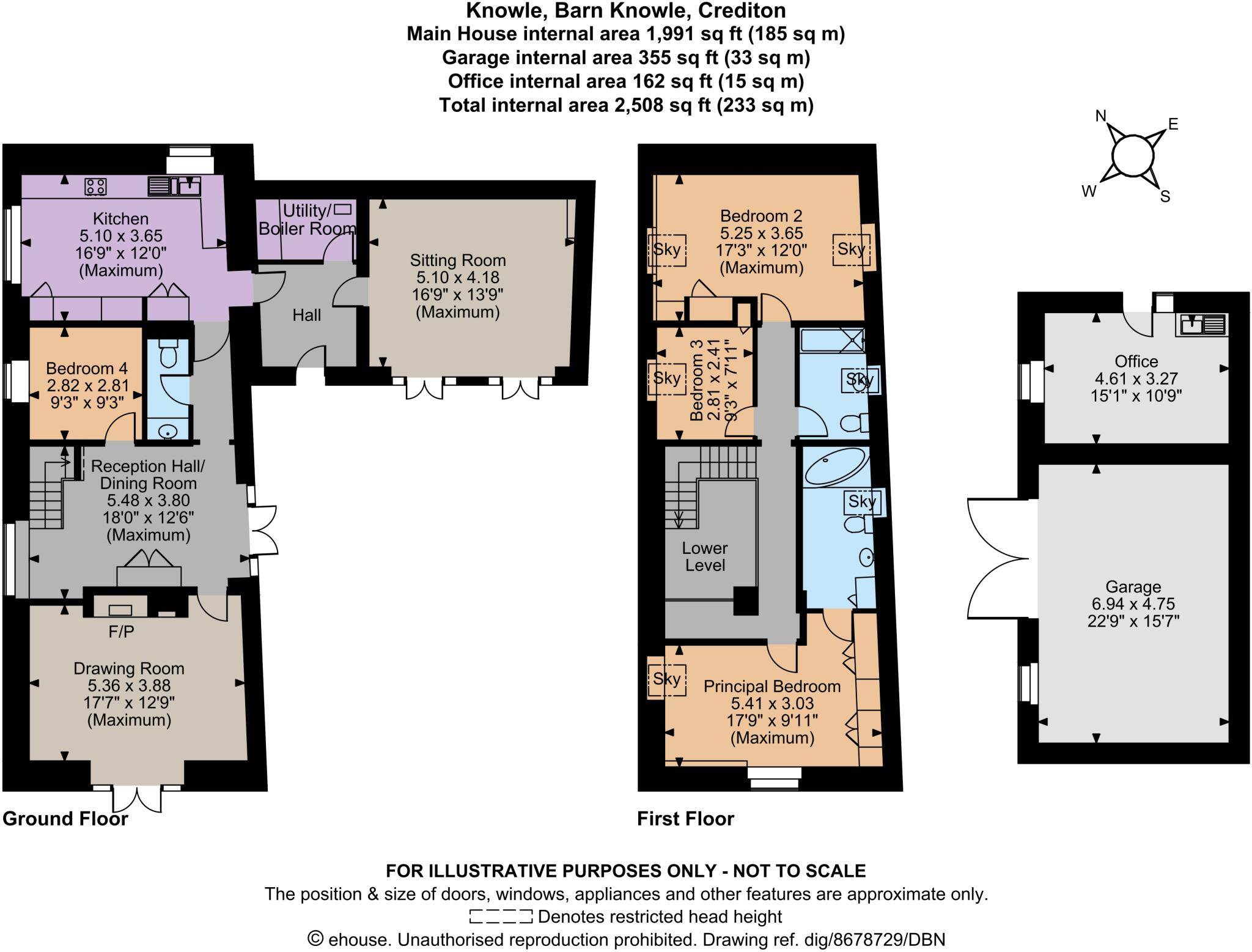 Knowle, Crediton, Devon floorplan