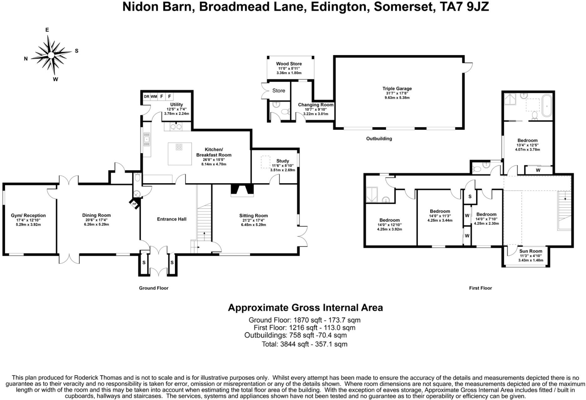 Edington, Somerset floorplan