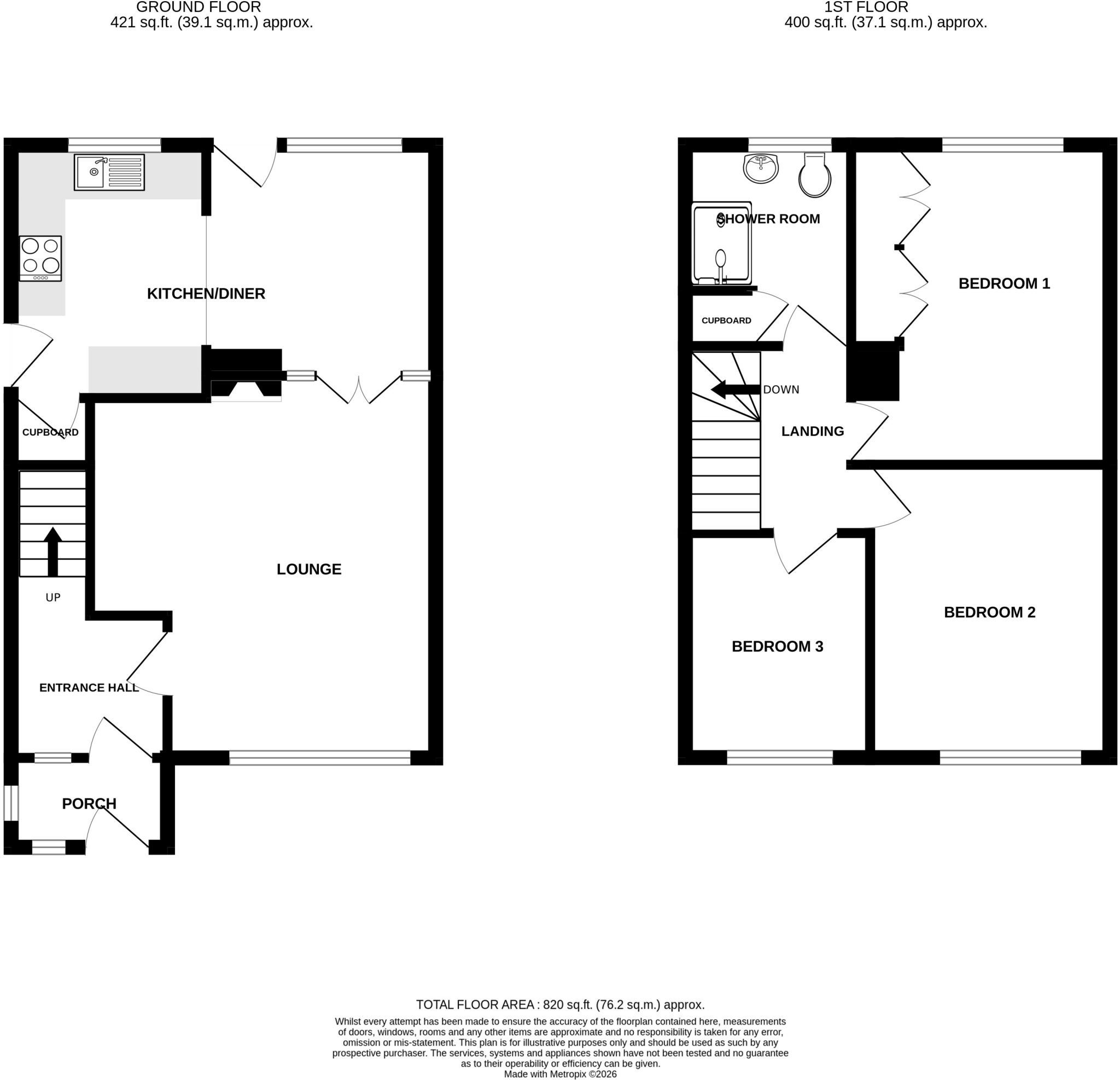 Glebe Road, Tiptree floorplan