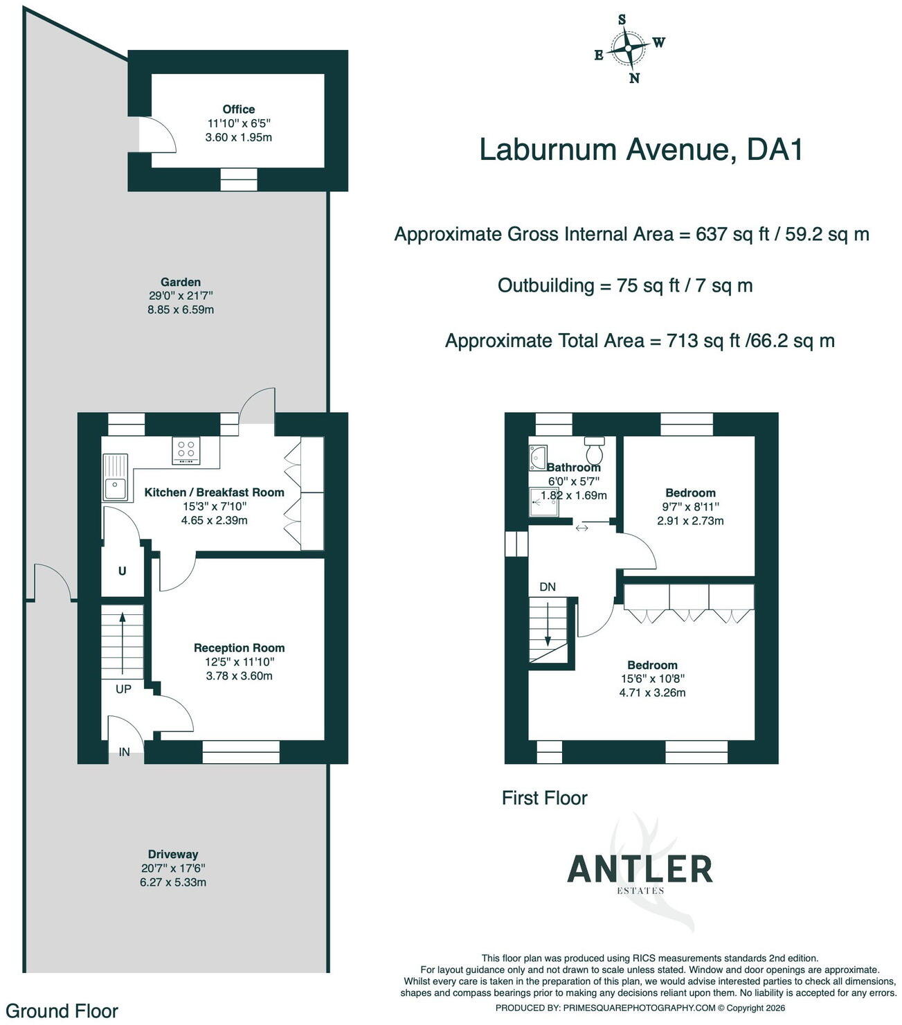 Laburnum Avenue, Dartford floorplan