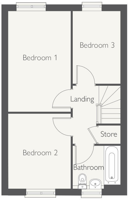 Milby Meadows,
Nuneaton, 
CV11 6BD floorplan