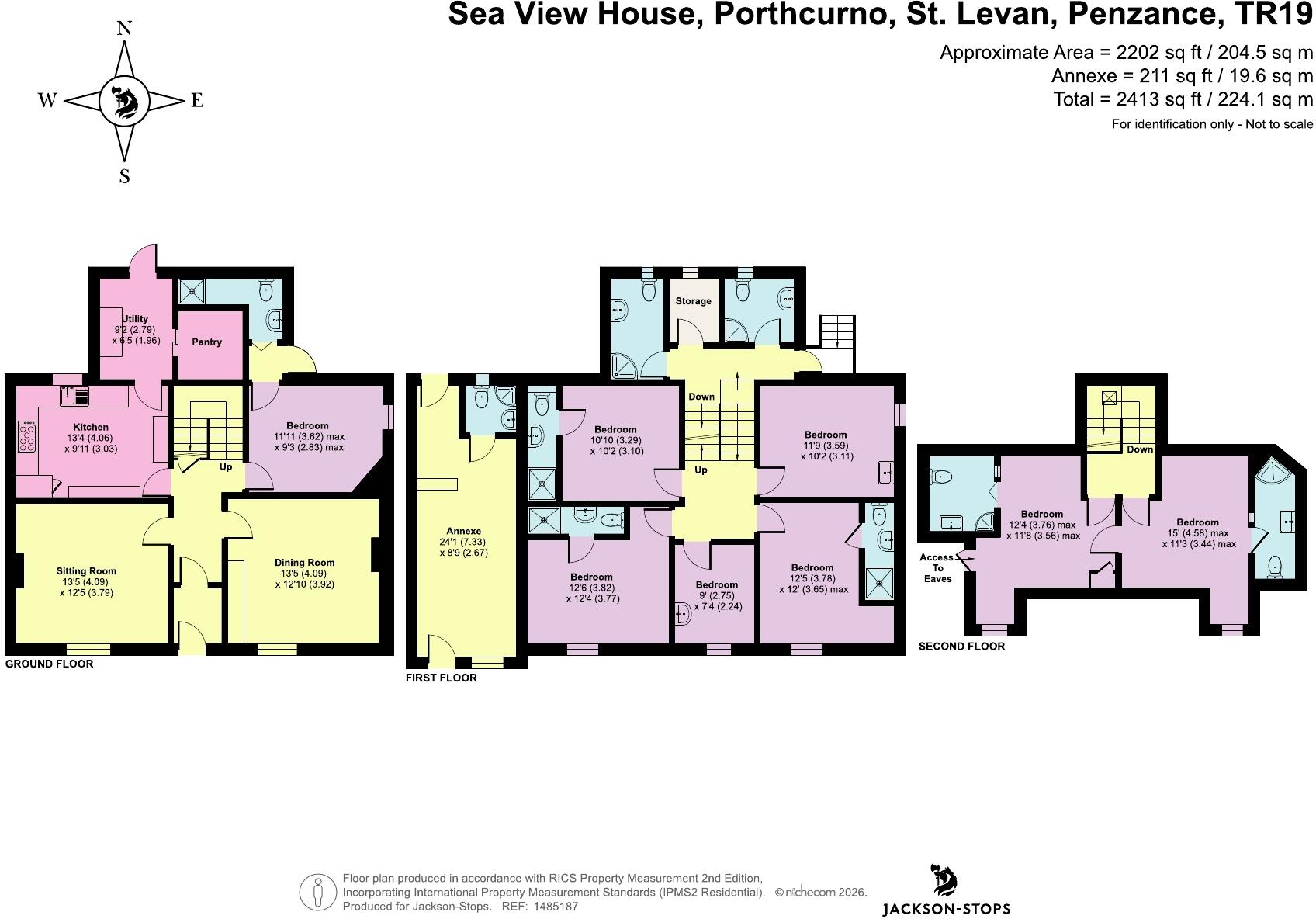Porthcurno, St. Levan, Penzance, Cornwall, TR19 floorplan