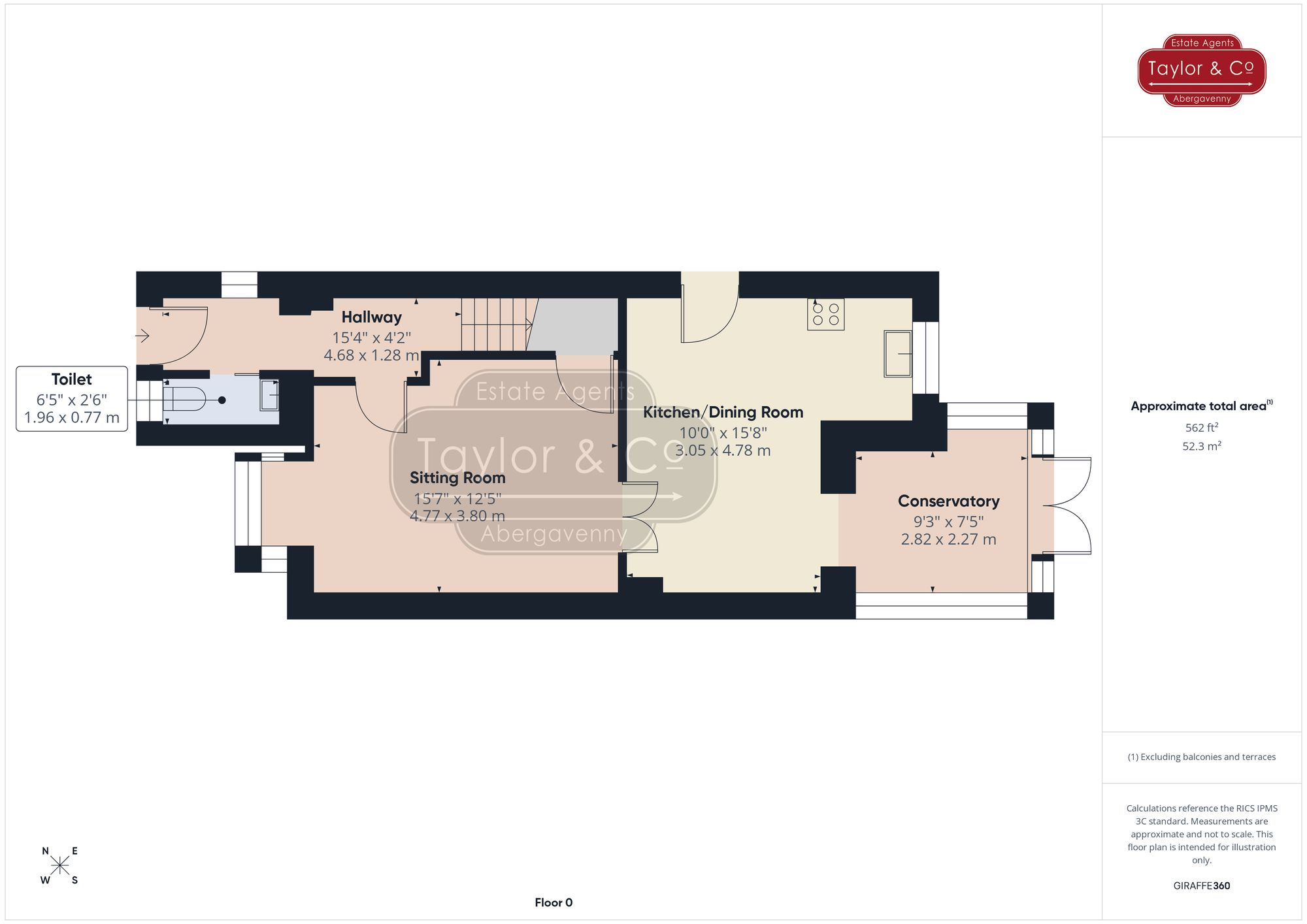 Hereford Road, Abergavenny, NP7 floorplan