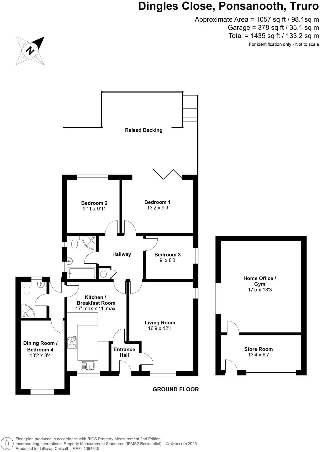 Dingles Close, Ponsanooth, Nr. Truro, Cornwall floorplan