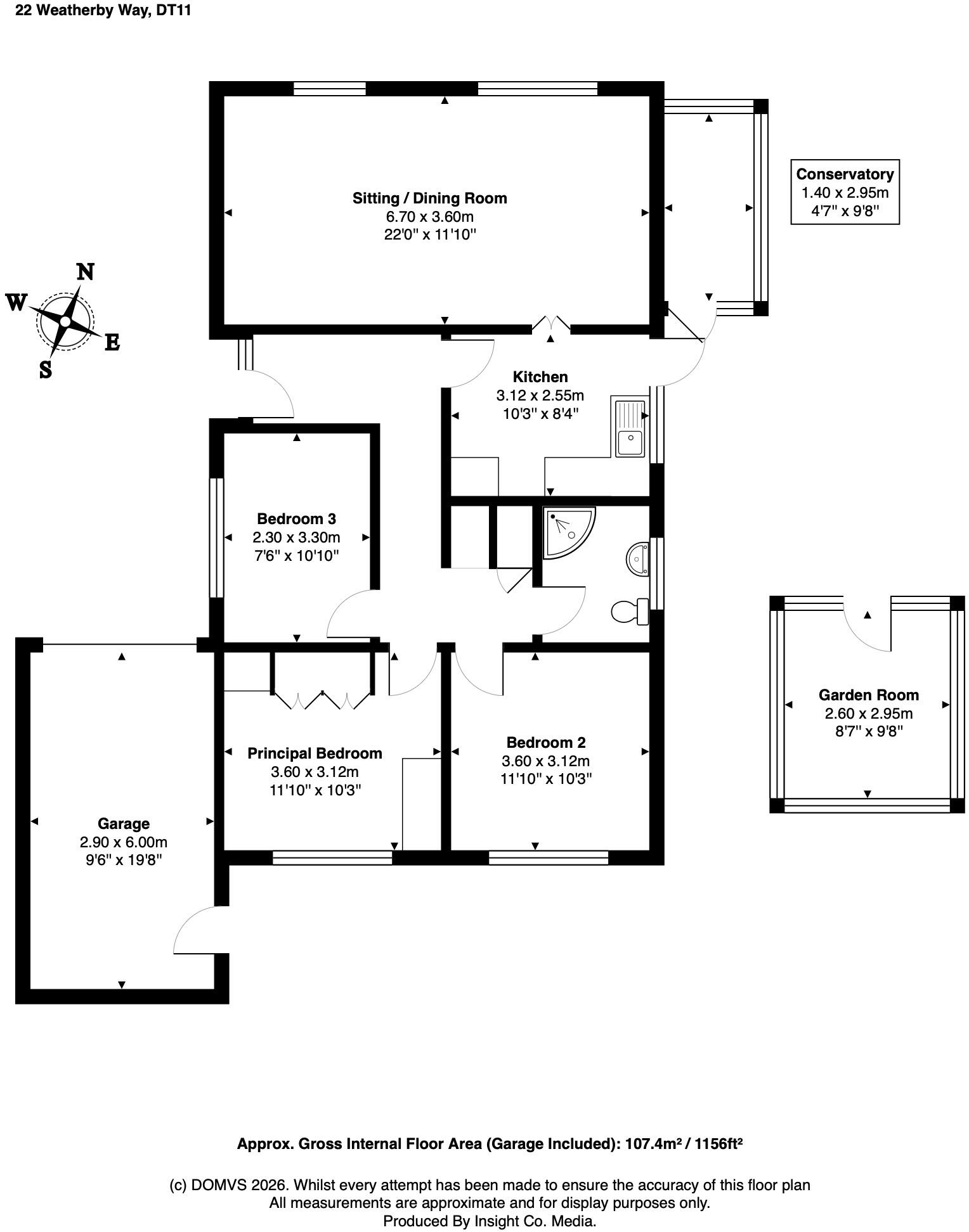 Milborne St Andrew, Dorset floorplan