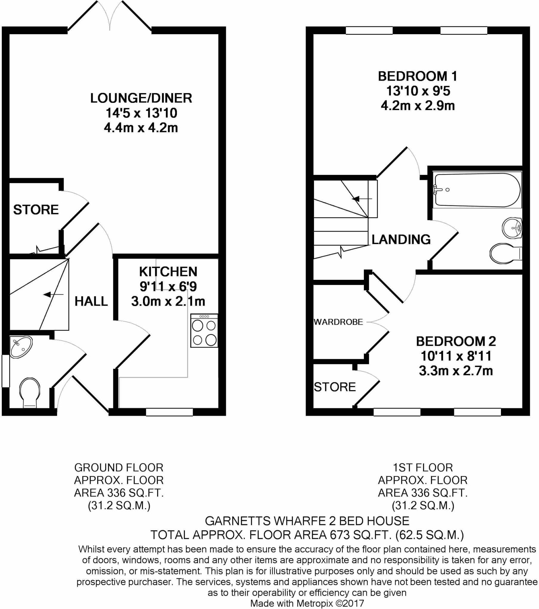 Garnetts Court, OTLEY LS21 1GD floorplan