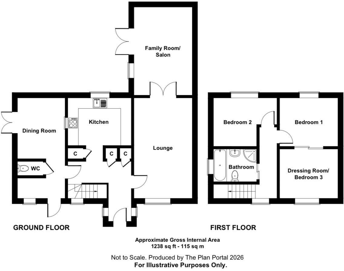 A Smartly Presented & Extended Home On A Generous Corner Plot - Stockbury Village floorplan