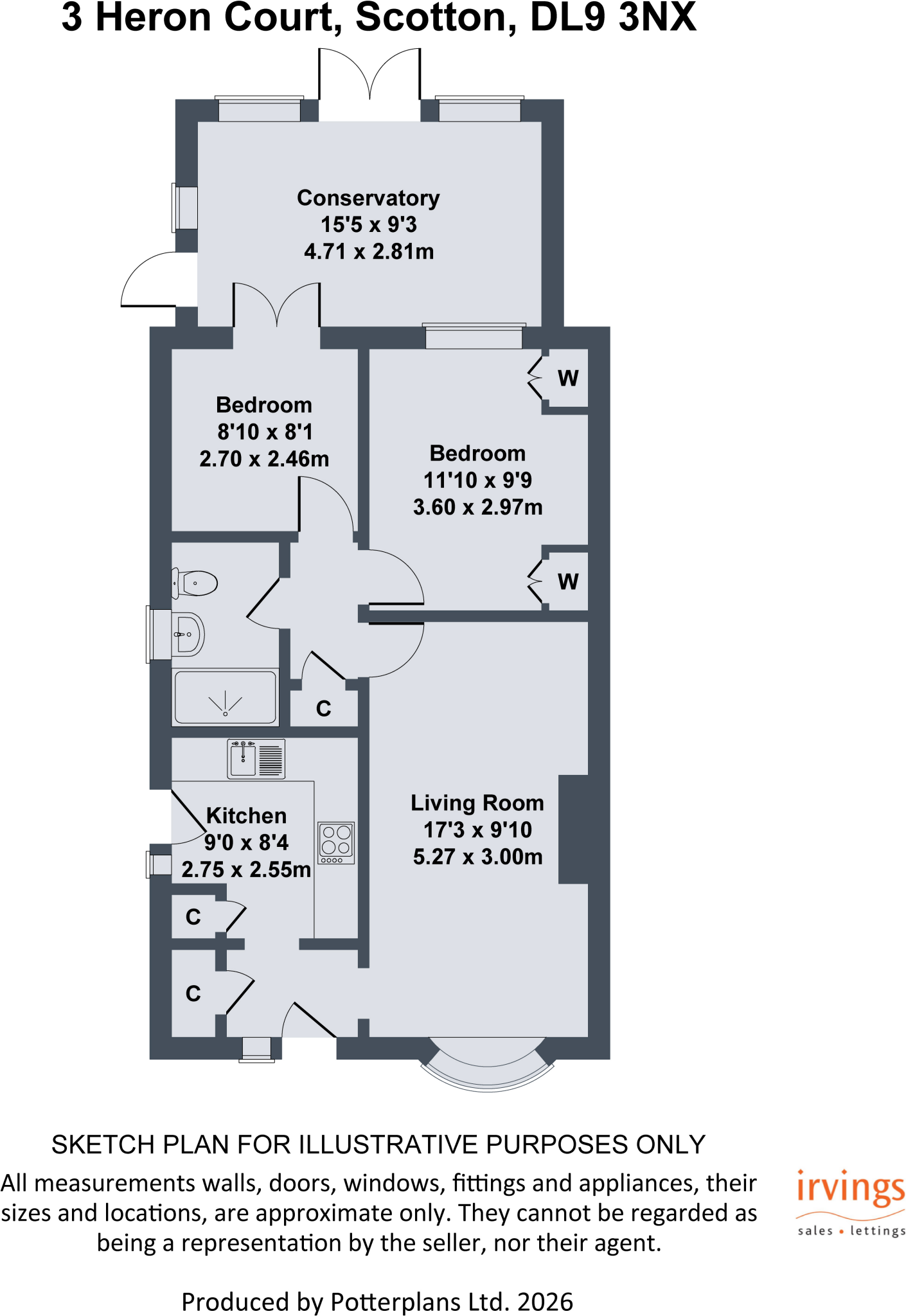 Heron Court, Scotton floorplan