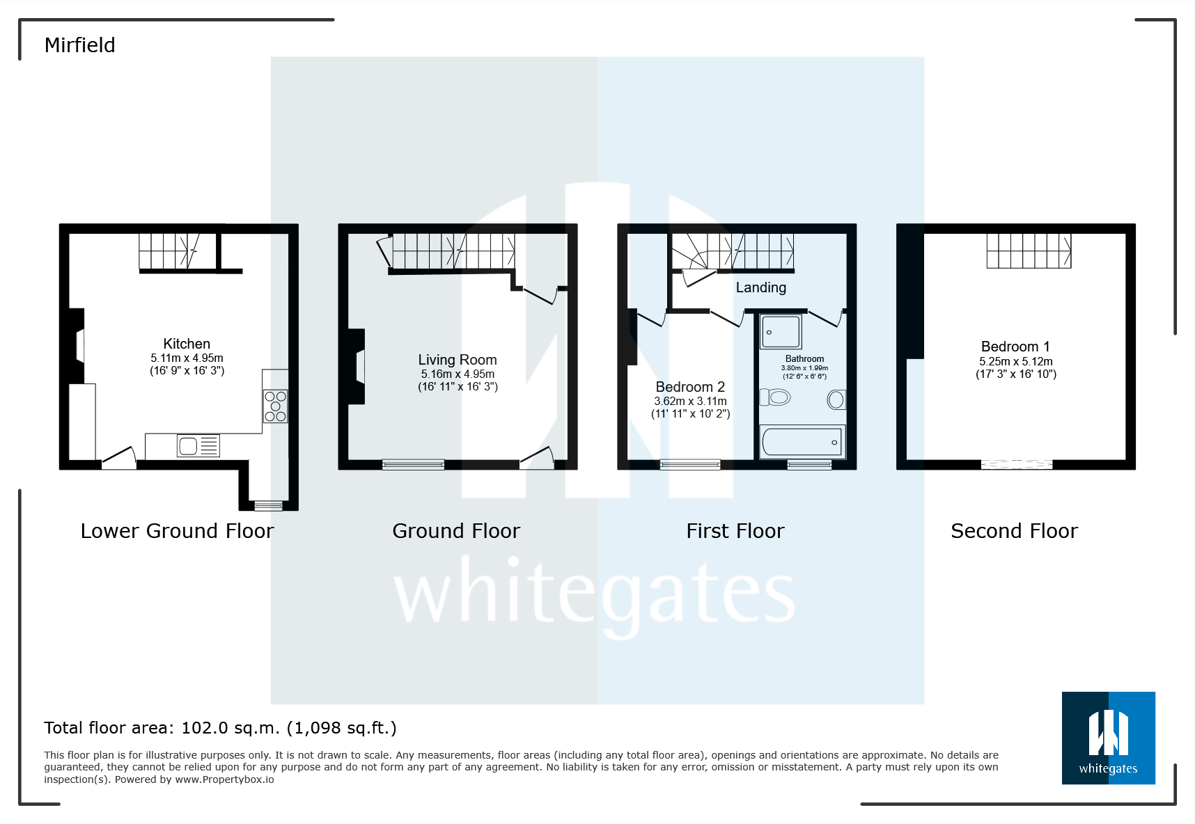 Nab Lane, Mirfield, West Yorkshire, WF14 floorplan