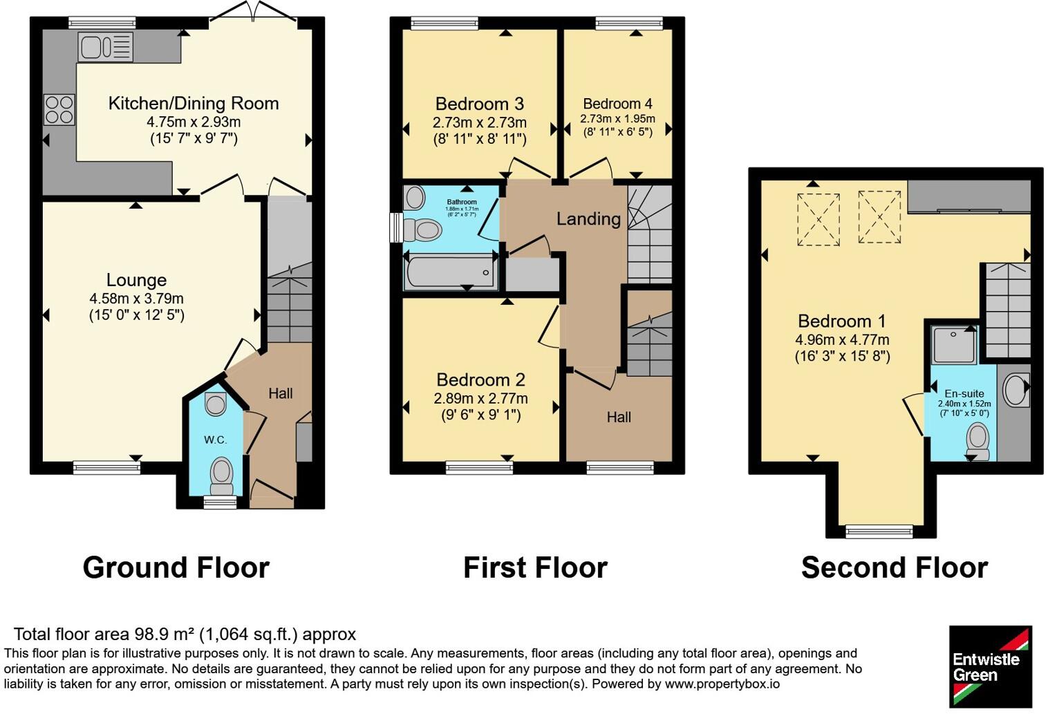 Derwent Close, Farington, Leyland, Lancashire, PR25 floorplan