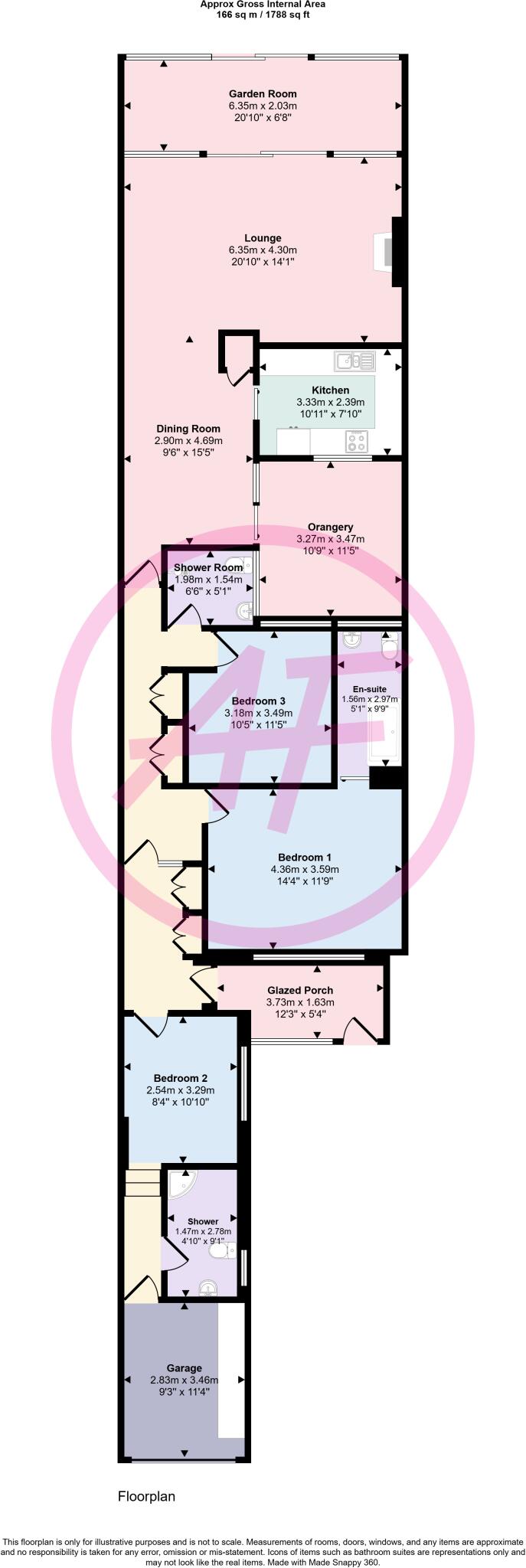 2, Platt Court, Deganwy Road, Conwy, LL31 floorplan