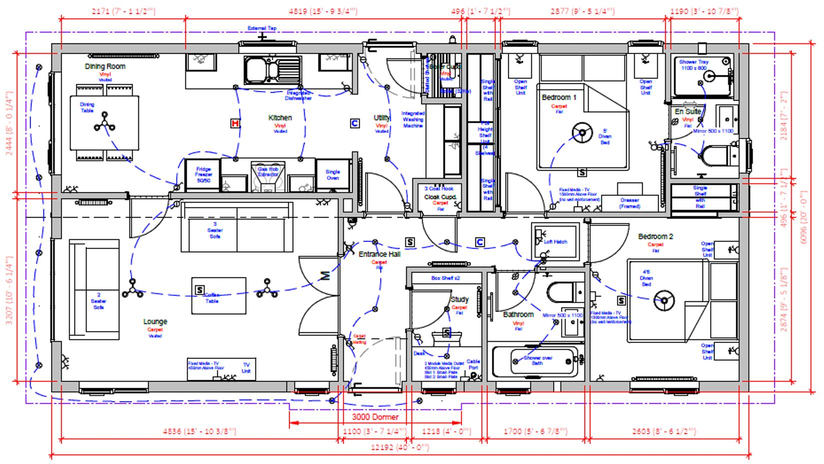 Plot Three, The Strangers Home Park, Station Road, Bradfield, CO11 floorplan