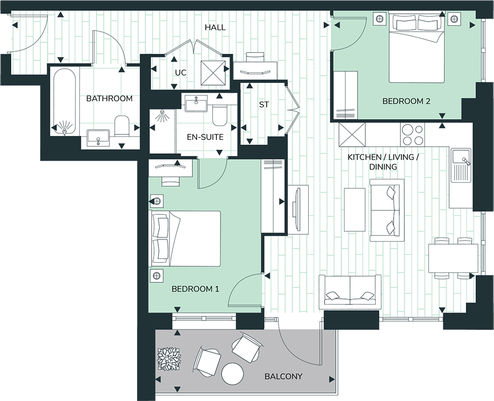 100 Woodgate Drive,
London,
SW16 5SE floorplan