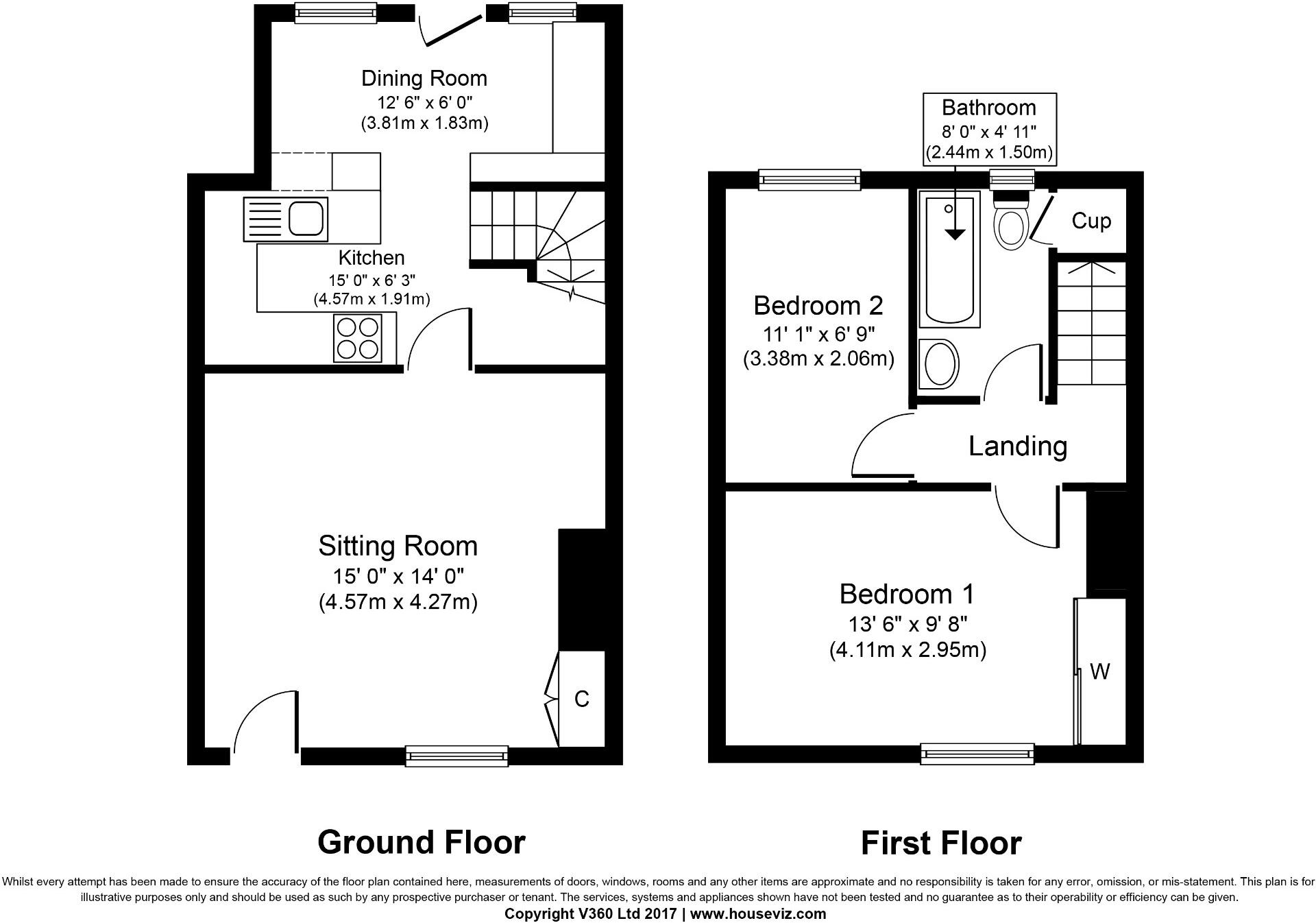3 Church Street, Cross Hills BD20 8AJ floorplan