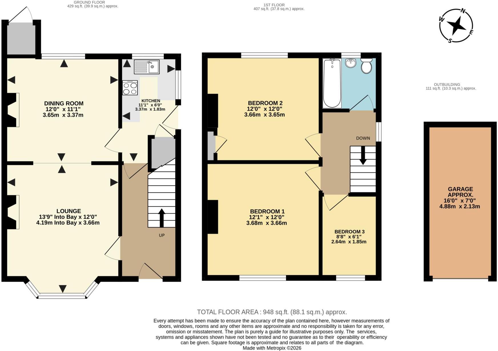 Elm Road, Earley/Reading Border floorplan
