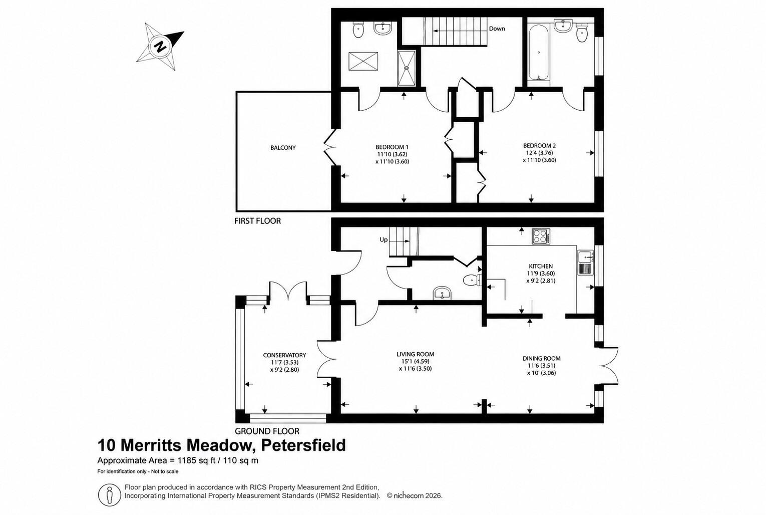 Merritts Meadow, Petersfield, Hampshire floorplan