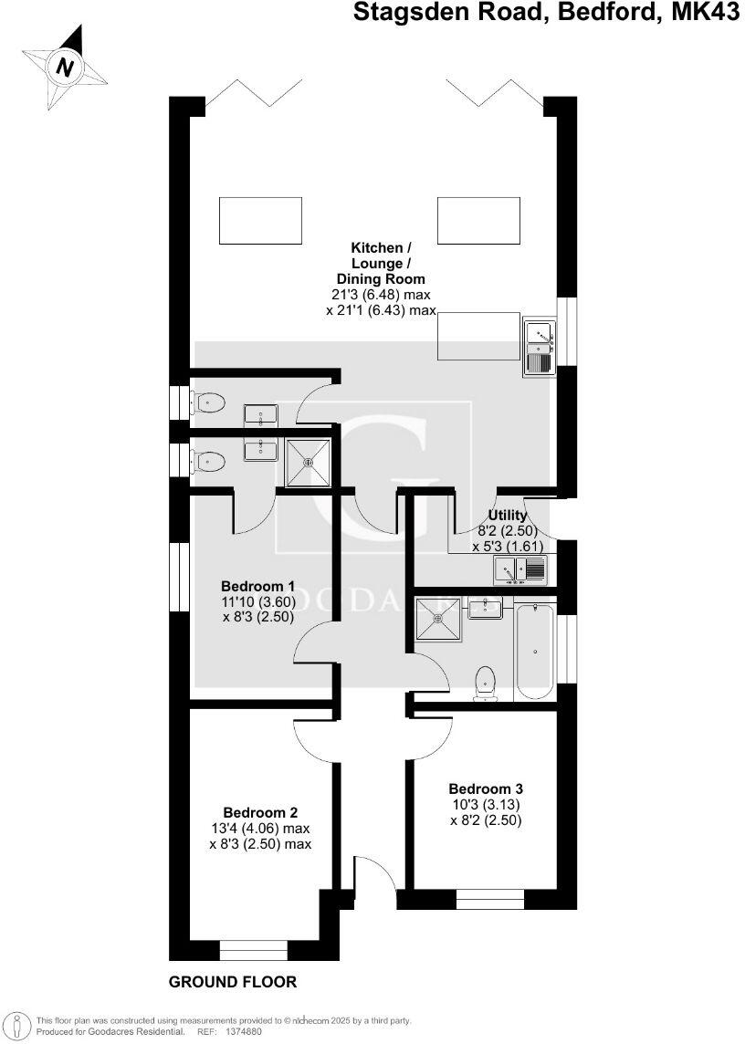 Stagsden Road, Bromham, floorplan