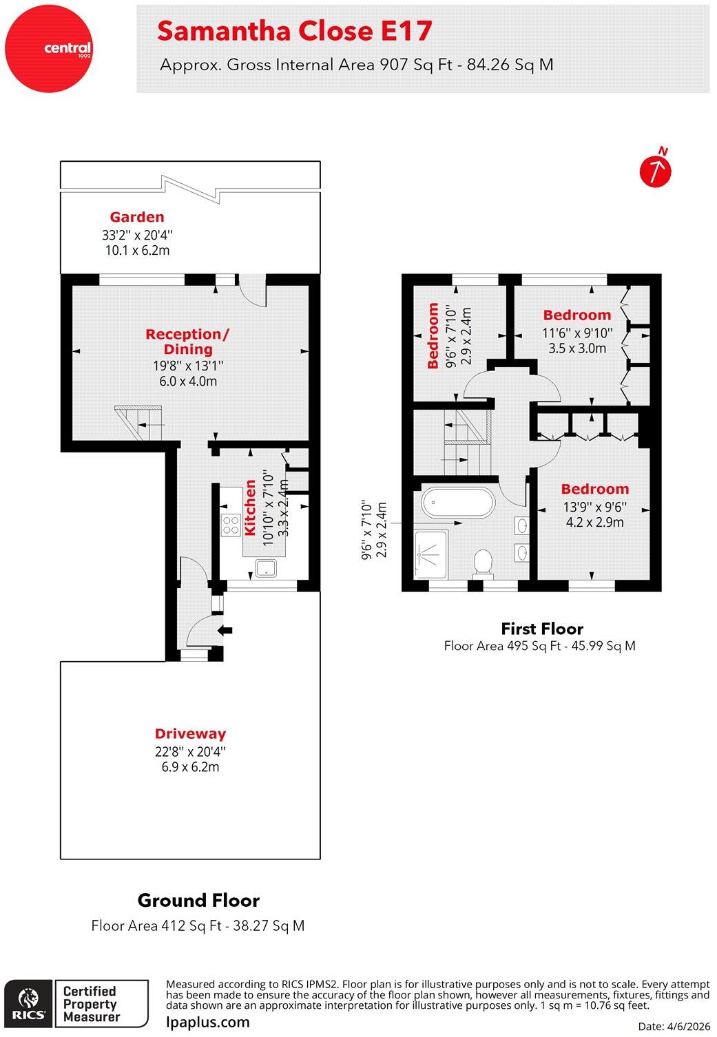 Samantha Close, London, E17 floorplan