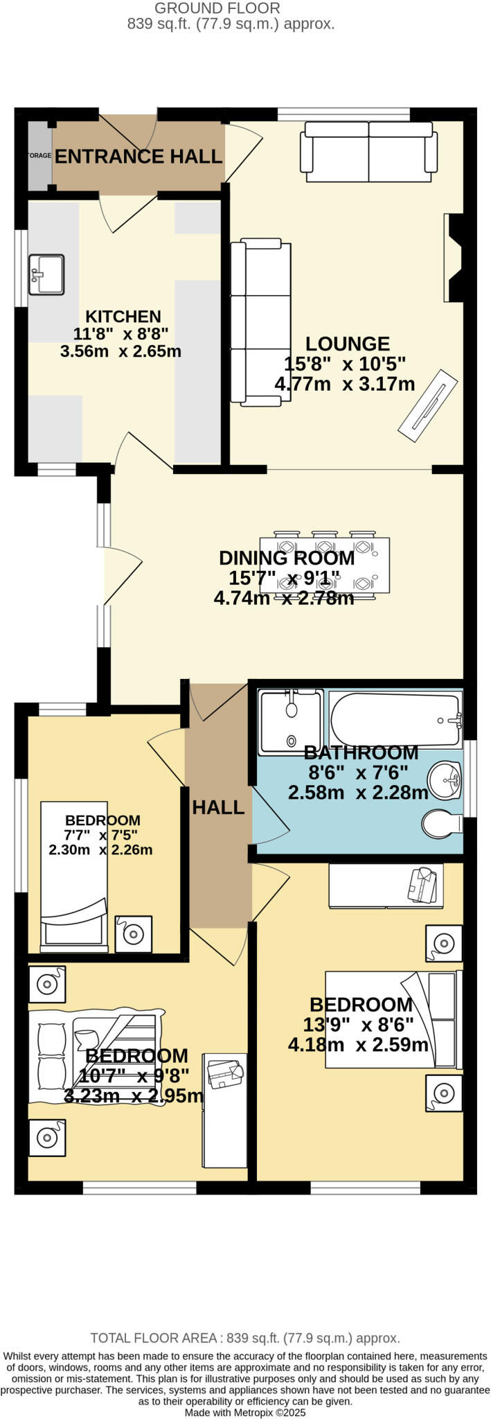 Heathfield Close, Barnby Dun, Doncaster floorplan