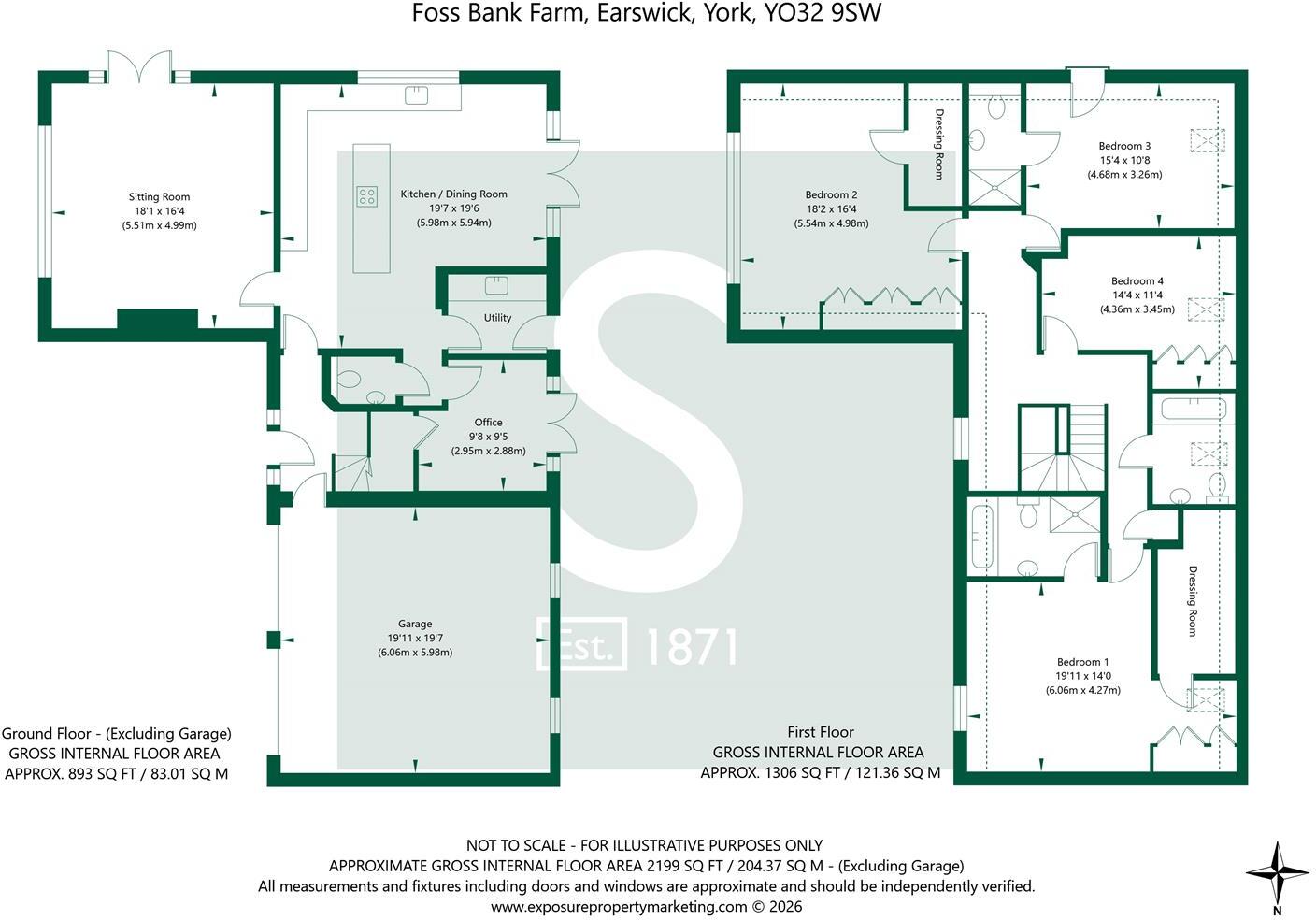 Foss Bank Farm. Strensall Road, Earswick, York floorplan