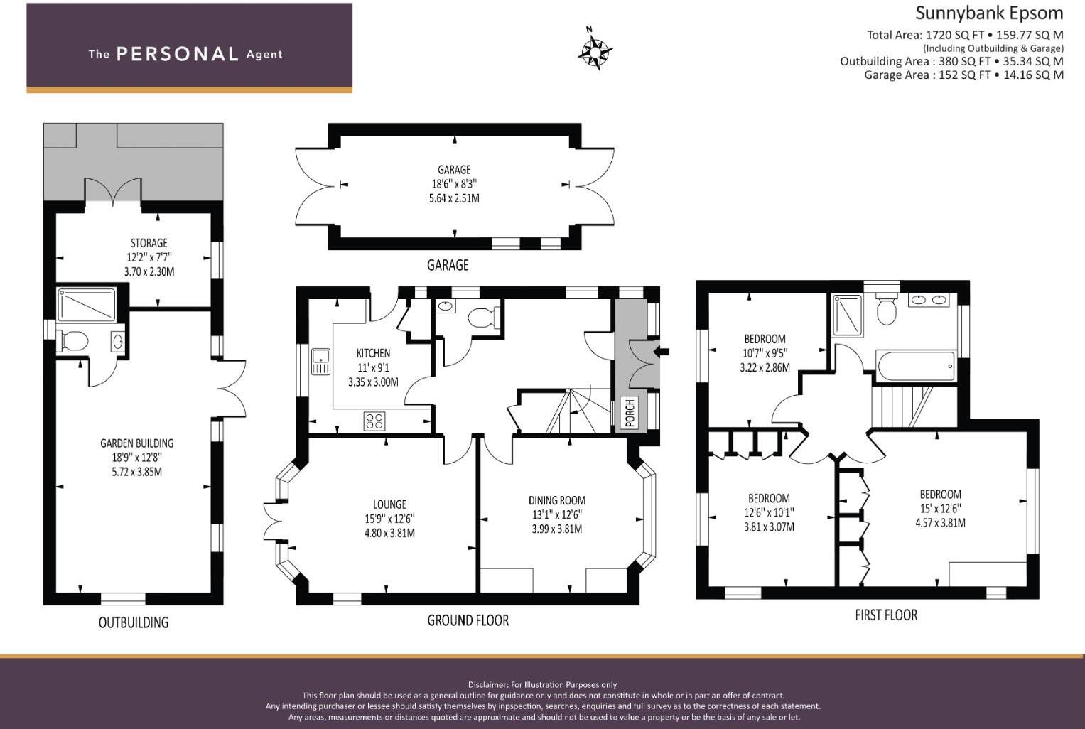 Sunnybank, Epsom floorplan