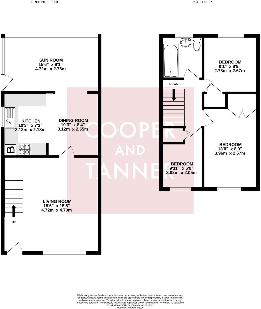 Pine Close, Street, BA16 floorplan