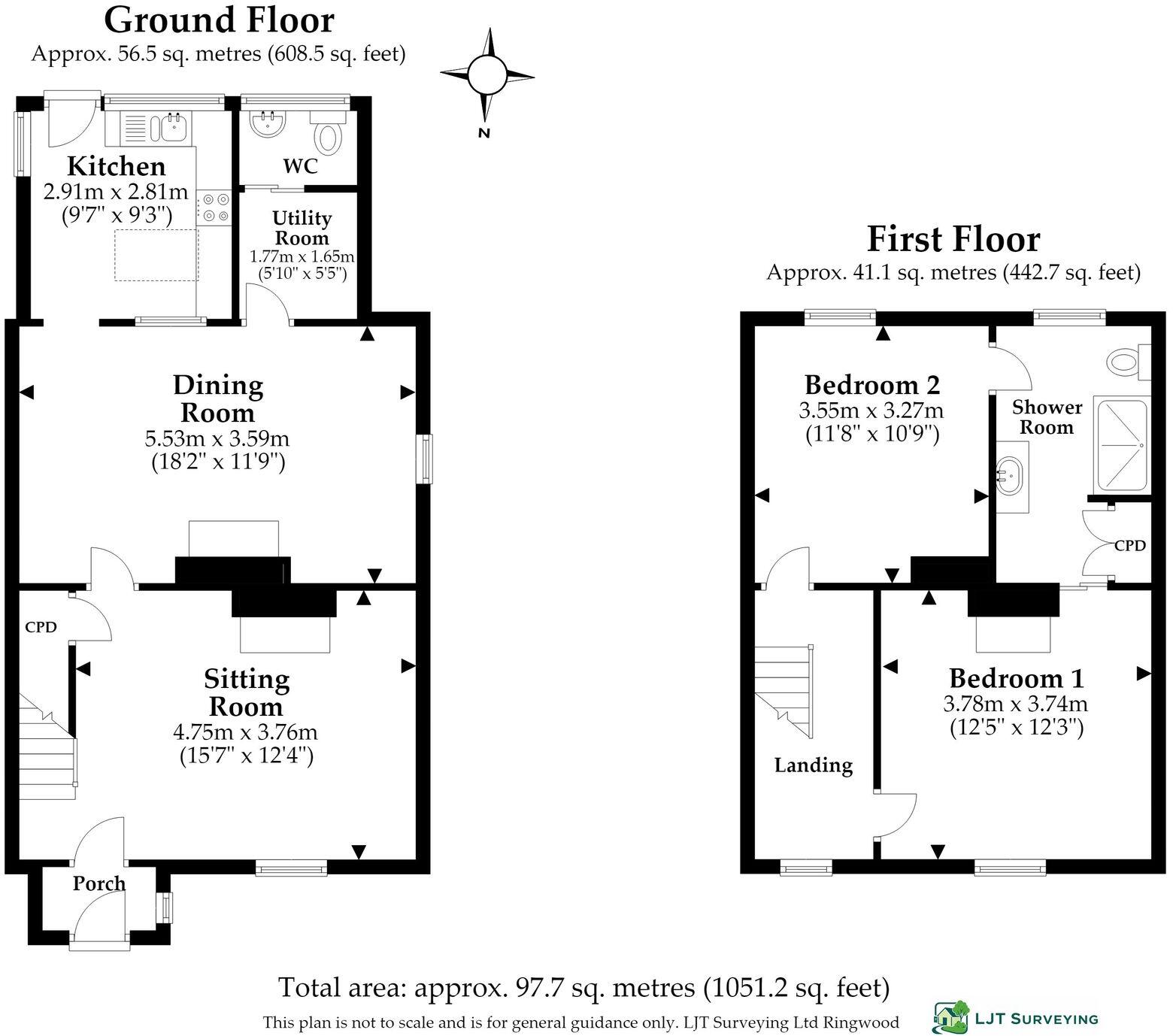 Lester Square, Burley, BH24 floorplan