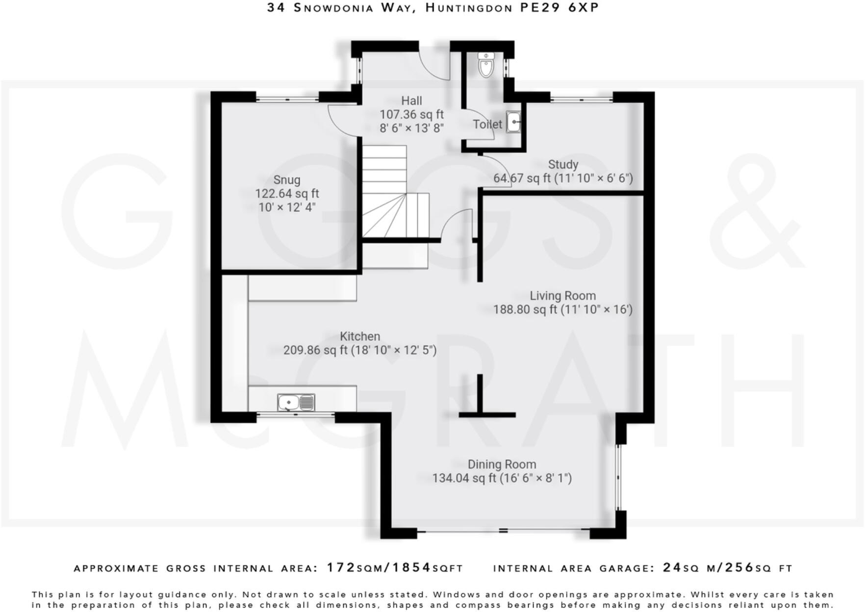 Snowdonia Way, Huntingdon, Cambridgeshire, PE29 6XP floorplan